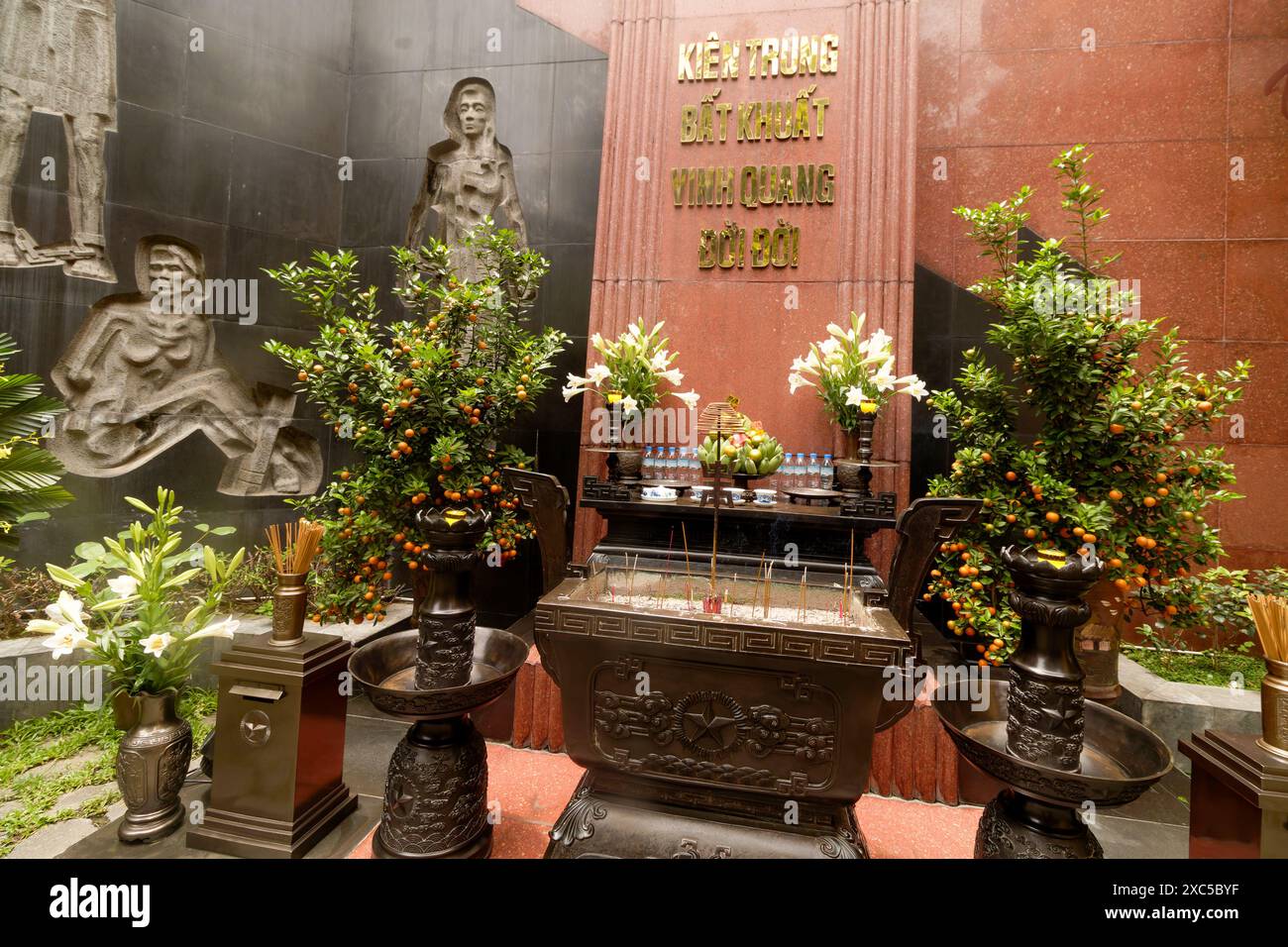 Storica ma famigerata prigione di Hỏa Lò, Nhà tù Hỏa Lò, Prison Hỏa Lò, Hanoi Hilton, Vietnam del Nord, ora in gran parte un'attrazione turistica e un museo. Scopri, Foto Stock