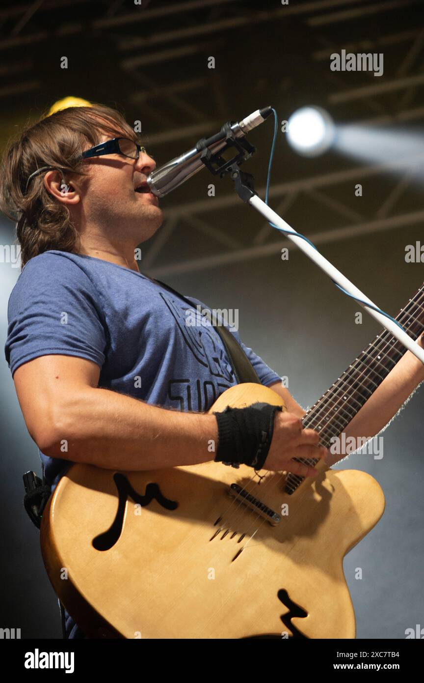 Donington, Regno Unito. 13 giugno 2024. Wheatus intrattiene i fan al Download Festival. Cristina Massei/Alamy notizie in diretta Foto Stock