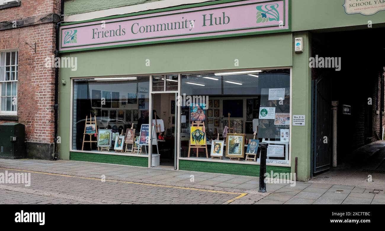 Sede del Friends Community Hub a Darlington, Inghilterra, Regno Unito Foto Stock