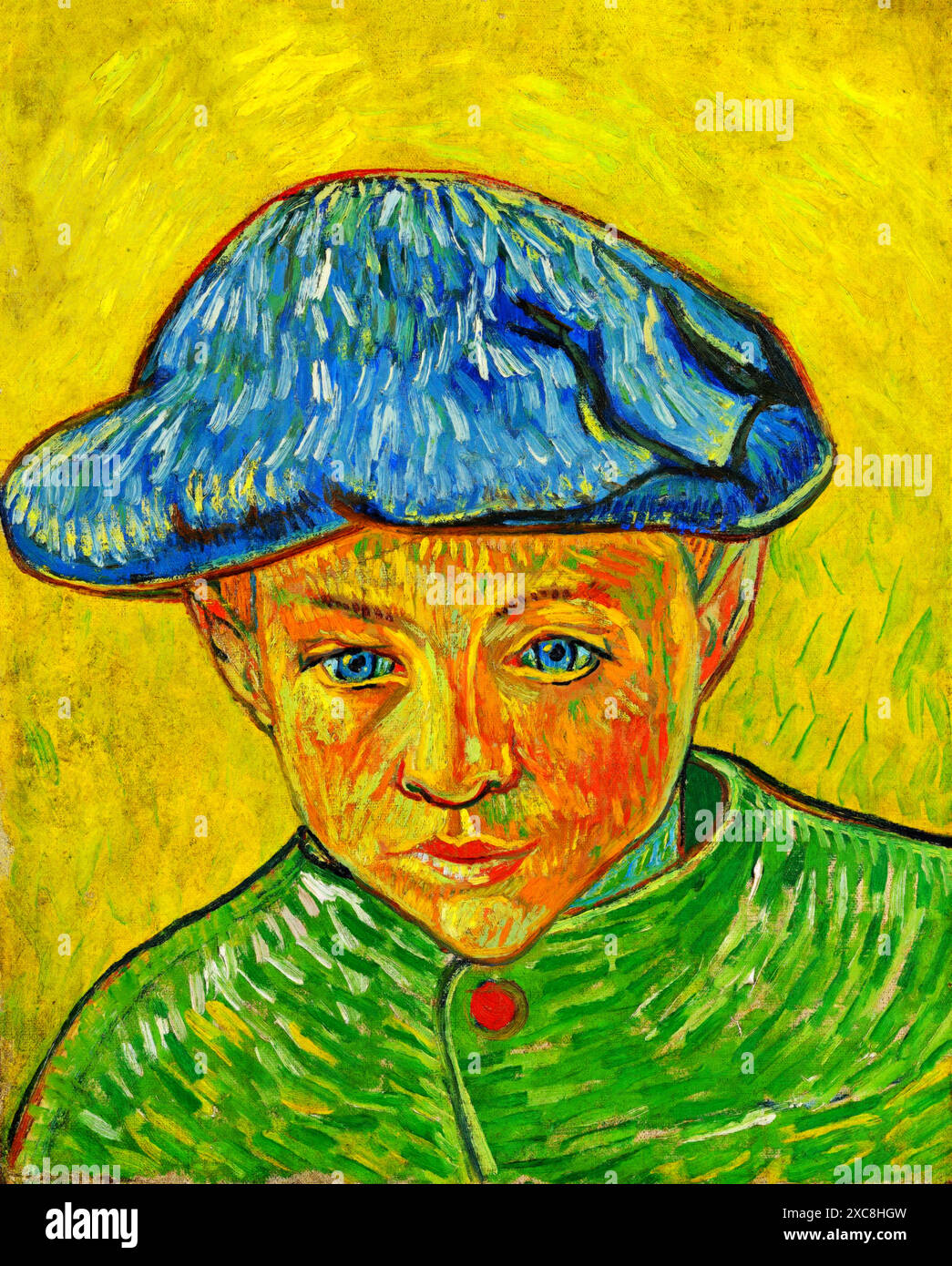 Ritratto di Camille Roulin, 1888 (Pittura) artista Gogh, Vincent van (1853-90) olandese. Illustrazione Vettoriale