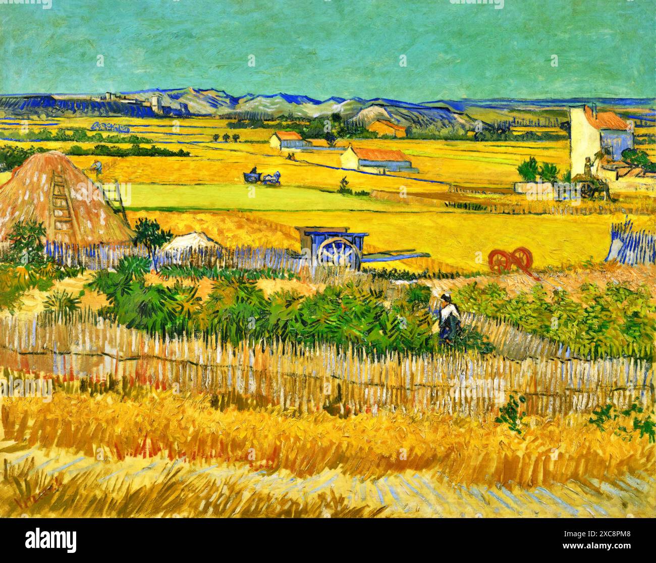 Poster Su Tela Vincent Van Gogh – Il Mulino Della Galette, Stampa D'Arte 30x45cm, Decorazione Parete