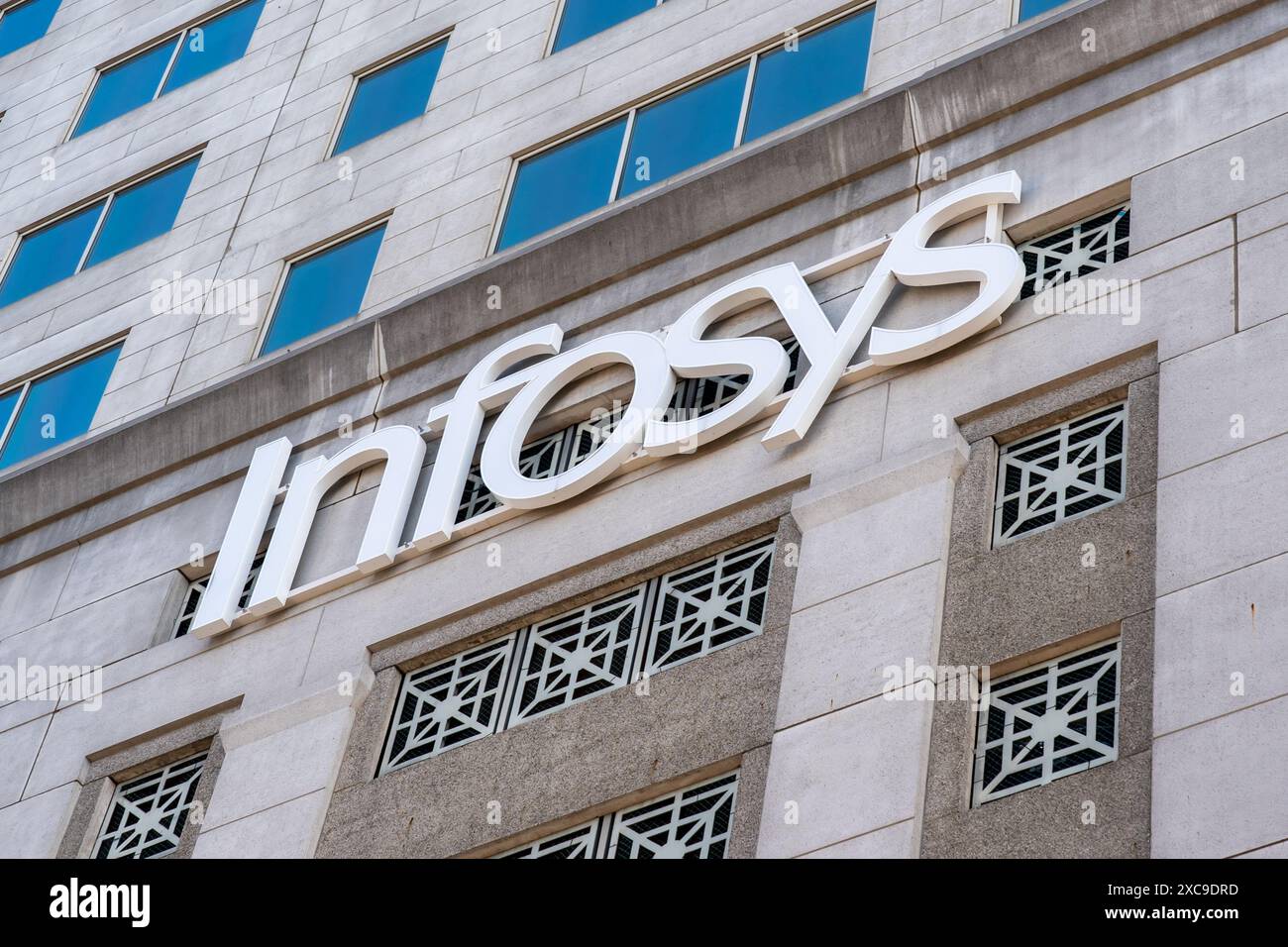 Infosys - Hartford Tech and Innovation Hub a Hartford, Connecticut, USA, l'8 novembre 2023. Foto Stock
