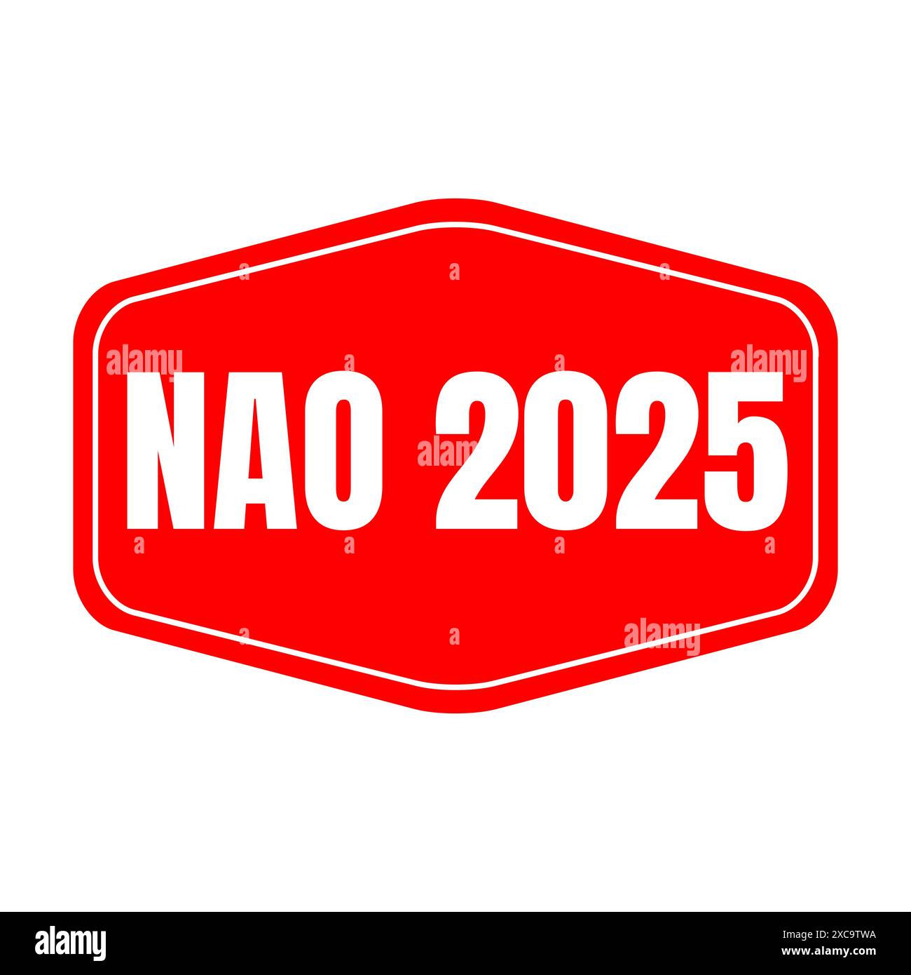 NAO 2025 obbligatorie negoziati annuali 2025 icona simbolo denominata negociation annuelle obbligatoire 2025 in lingua francese Foto Stock