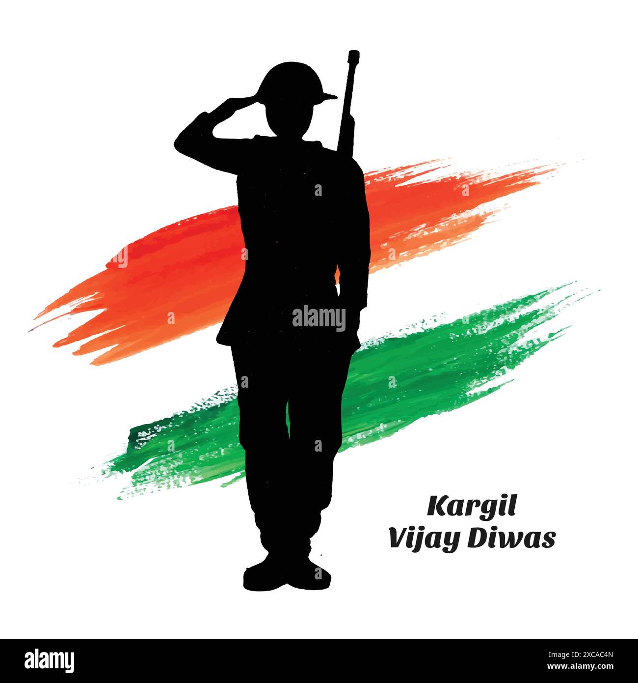 26 luglio kargil vijay diwas per kargil giorno della vittoria background Illustrazione Vettoriale