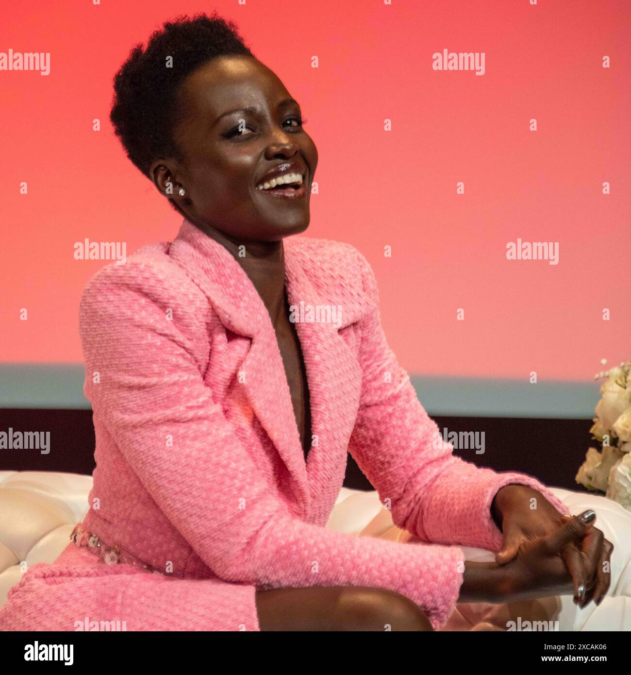 14 giugno 2024, Beverly Hills, California, USA: Una serata con LUPITA NYONG’o presentata da STEVE JONES a Hollywood Confidential il 15 giugno 2024 al Samuel Goldwyn Theater di Beverly Hills, California. (Credit Image: © Drew Bly Pockets/ZUMA Press Wire) SOLO PER USO EDITORIALE! Non per USO commerciale! Foto Stock