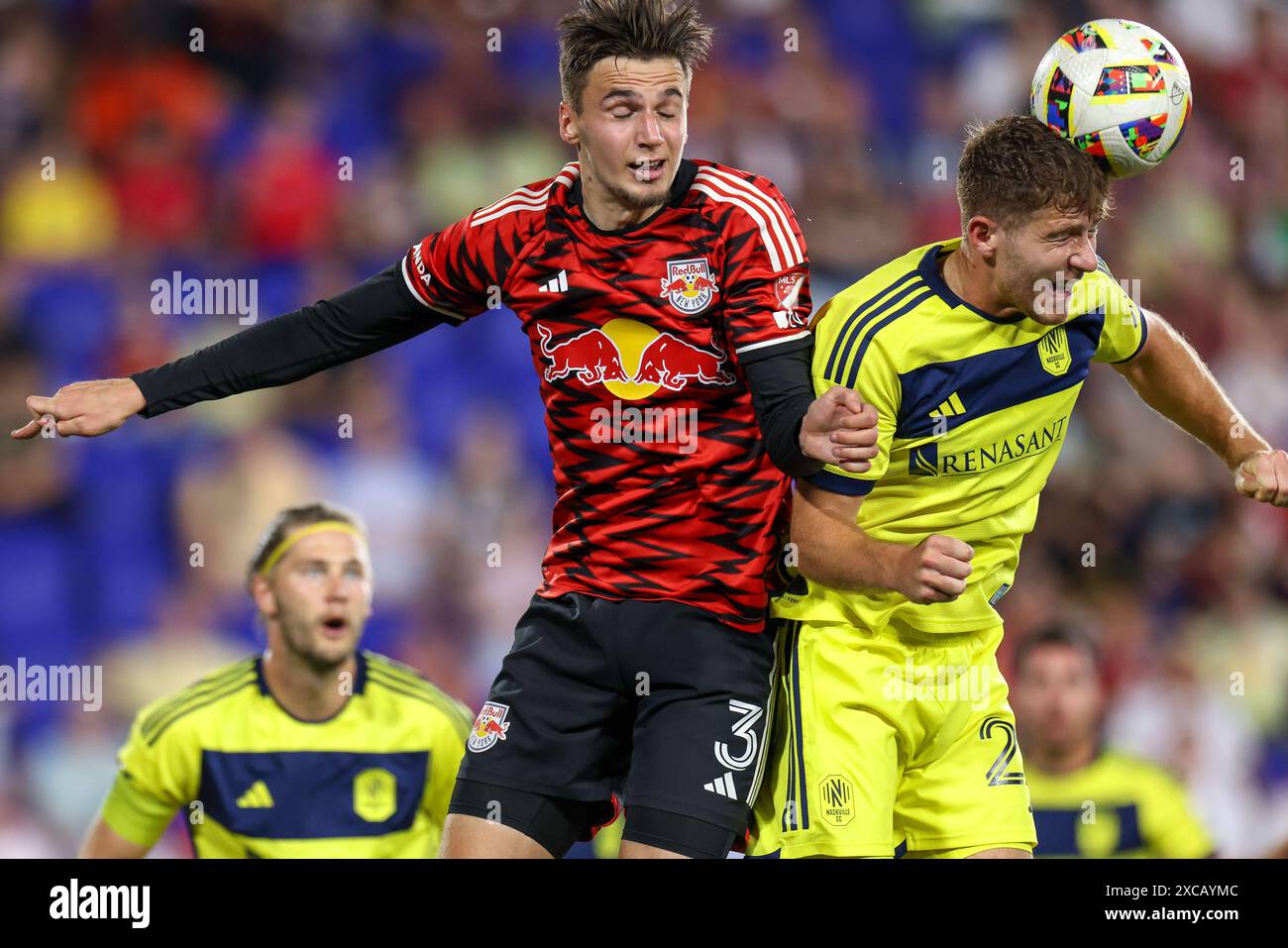 Harrison, Stati Uniti. 15 giugno 2024. New York Red Bulls match contro il Nashville of Major League Soccer alla Red Bull Arena di Harrison, New Jersey il 15 giugno 2024 Credit: Brazil Photo Press/Alamy Live News Foto Stock