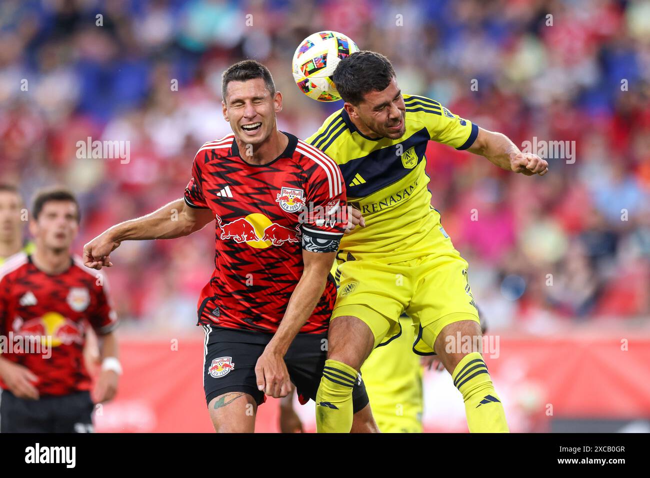Harrison, Stati Uniti. 15 giugno 2024. New York Red Bulls match contro il Nashville of Major League Soccer alla Red Bull Arena di Harrison, New Jersey il 15 giugno 2024 Credit: Brazil Photo Press/Alamy Live News Foto Stock