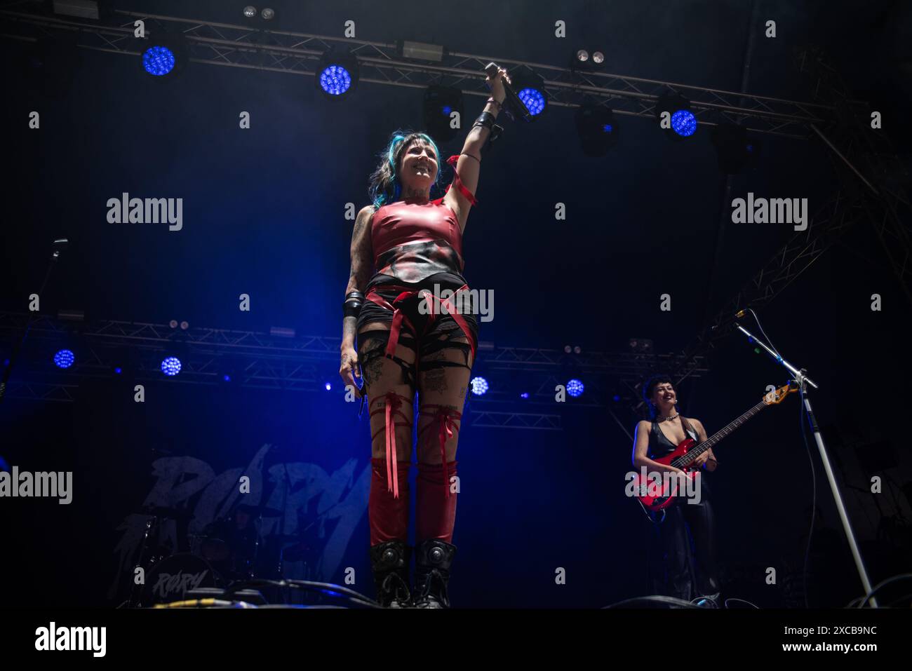 Donington, Regno Unito. 15 giugno 2024. RORY si esibisce all'Avalanche Stage, durante il Download Festival 2024. Crediti: Cristina Massei/Alamy notizie in diretta: Cristina Massei/Alamy notizie in diretta Foto Stock