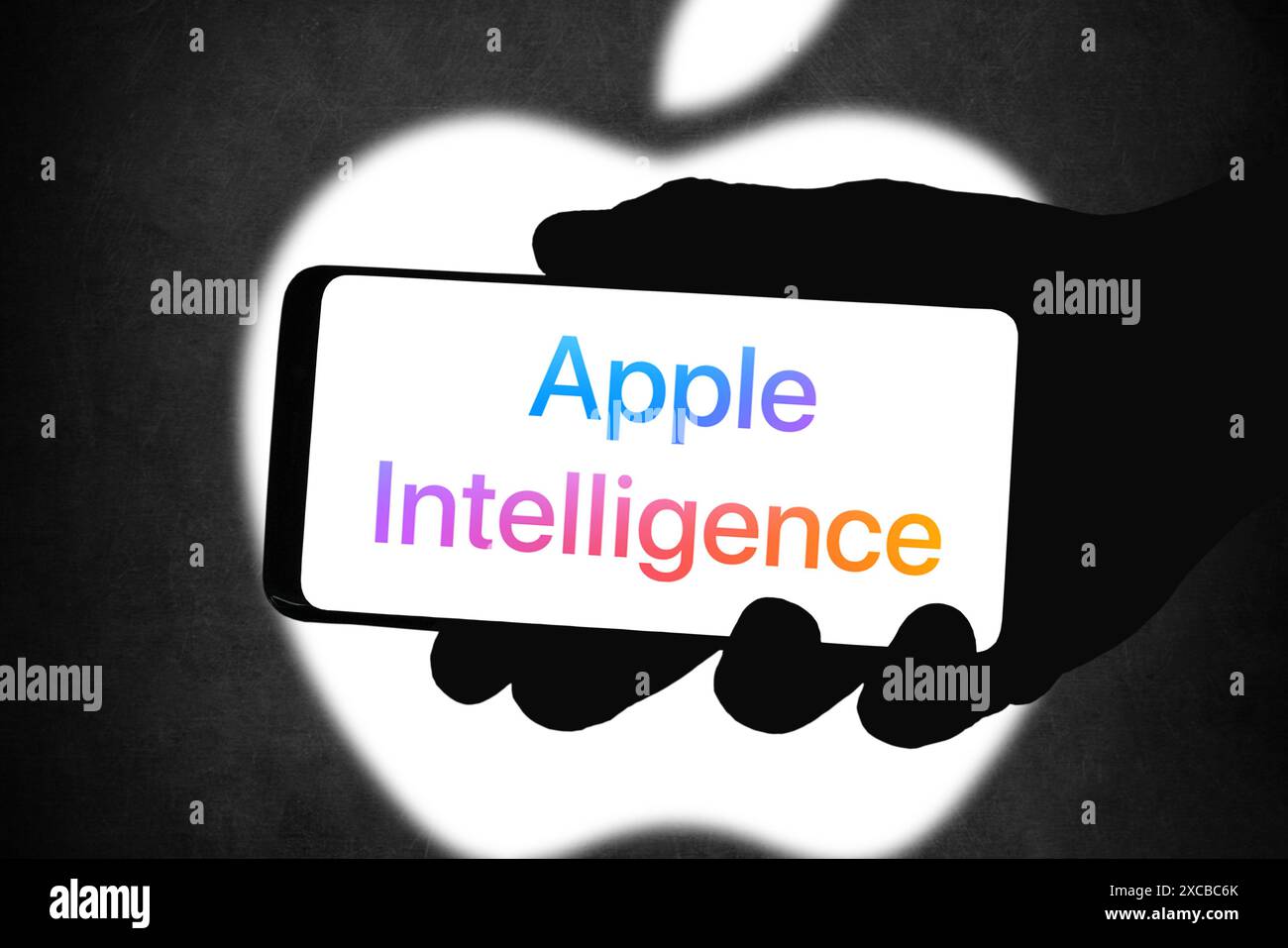 Applicazione software Apple Intelligence ai visualizzata su iPhone Foto Stock