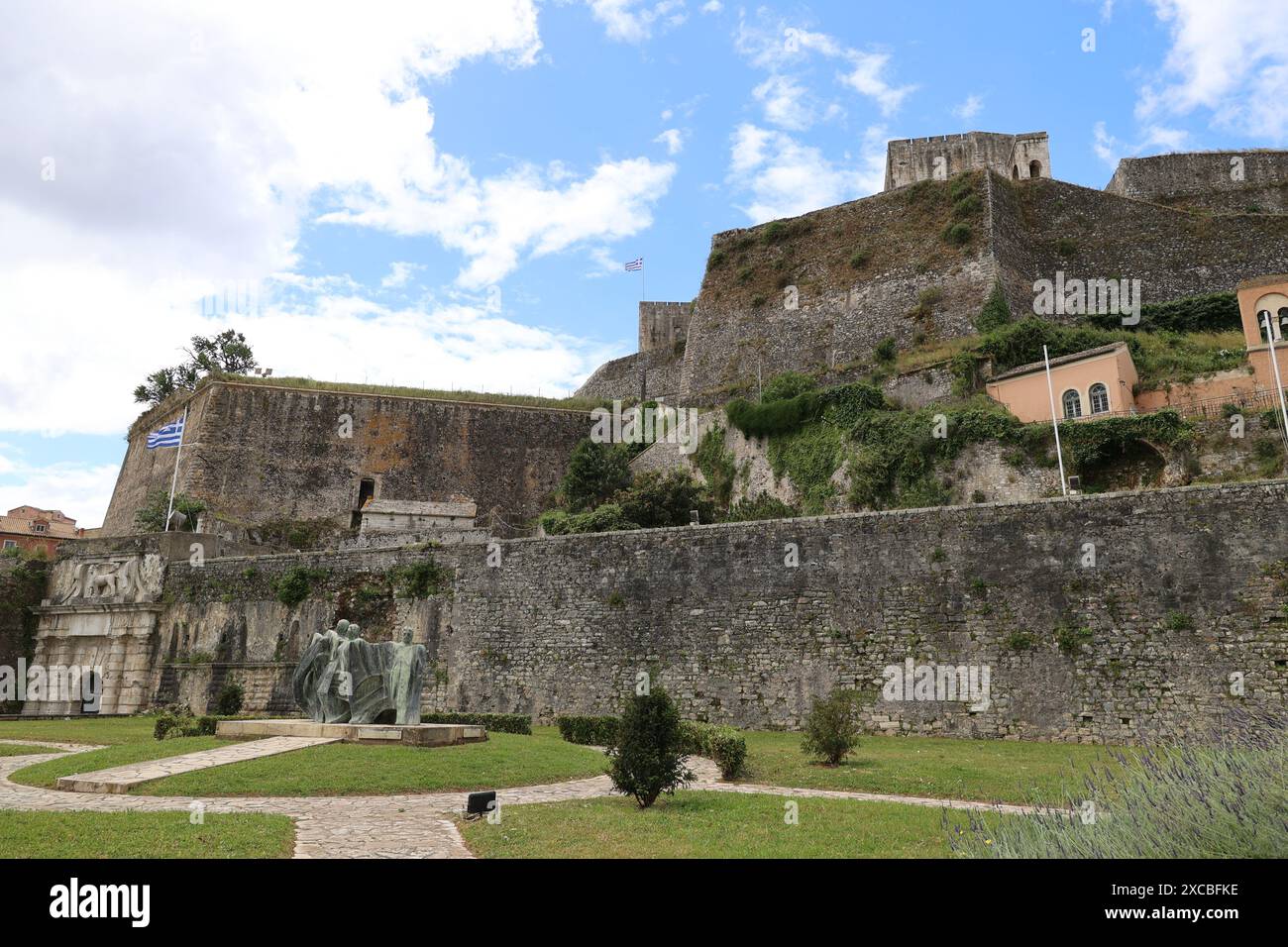 Fortezze veneziane di Corfù, Grecia Foto Stock