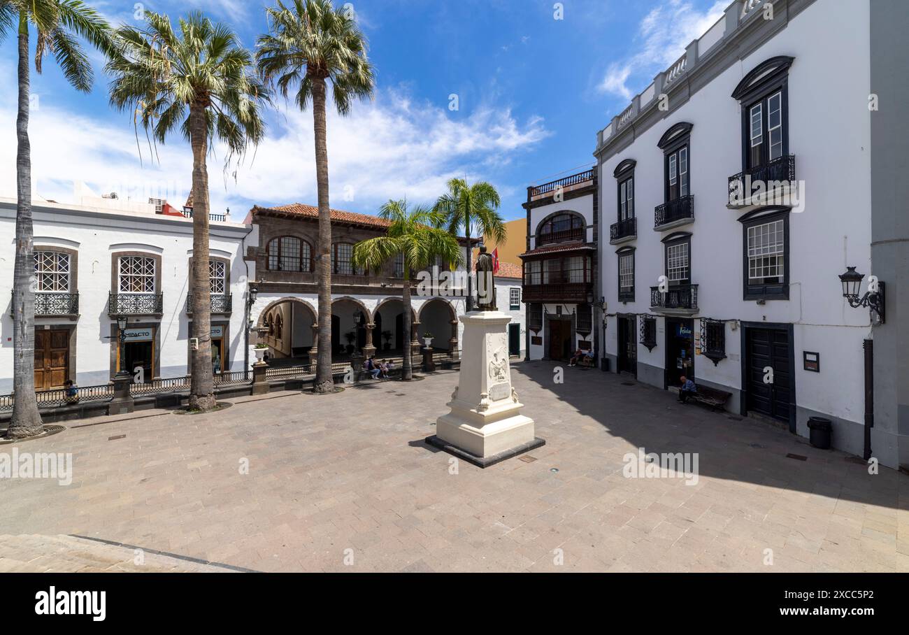 plaza de Espana, Santa Cruz de la Palma, Isole Canarie, Spagna Foto Stock