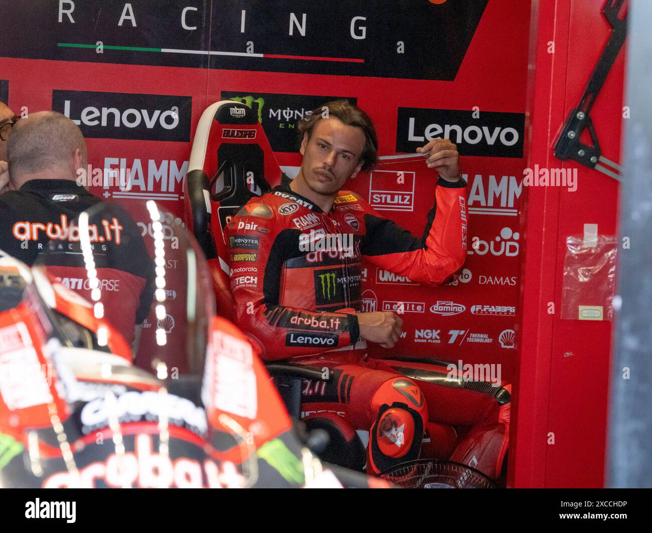 11 BULEGA Nicolo Ducati Panigale V4R durante il Campionato FIM Superbike - Round Italiano Mondiale Superbike Pirelli Emilia-Romagna Round 14-16 luglio 2024 a Misano Adriatico, Italia. (Foto di Fabio Averna/Sipa USA) Foto Stock