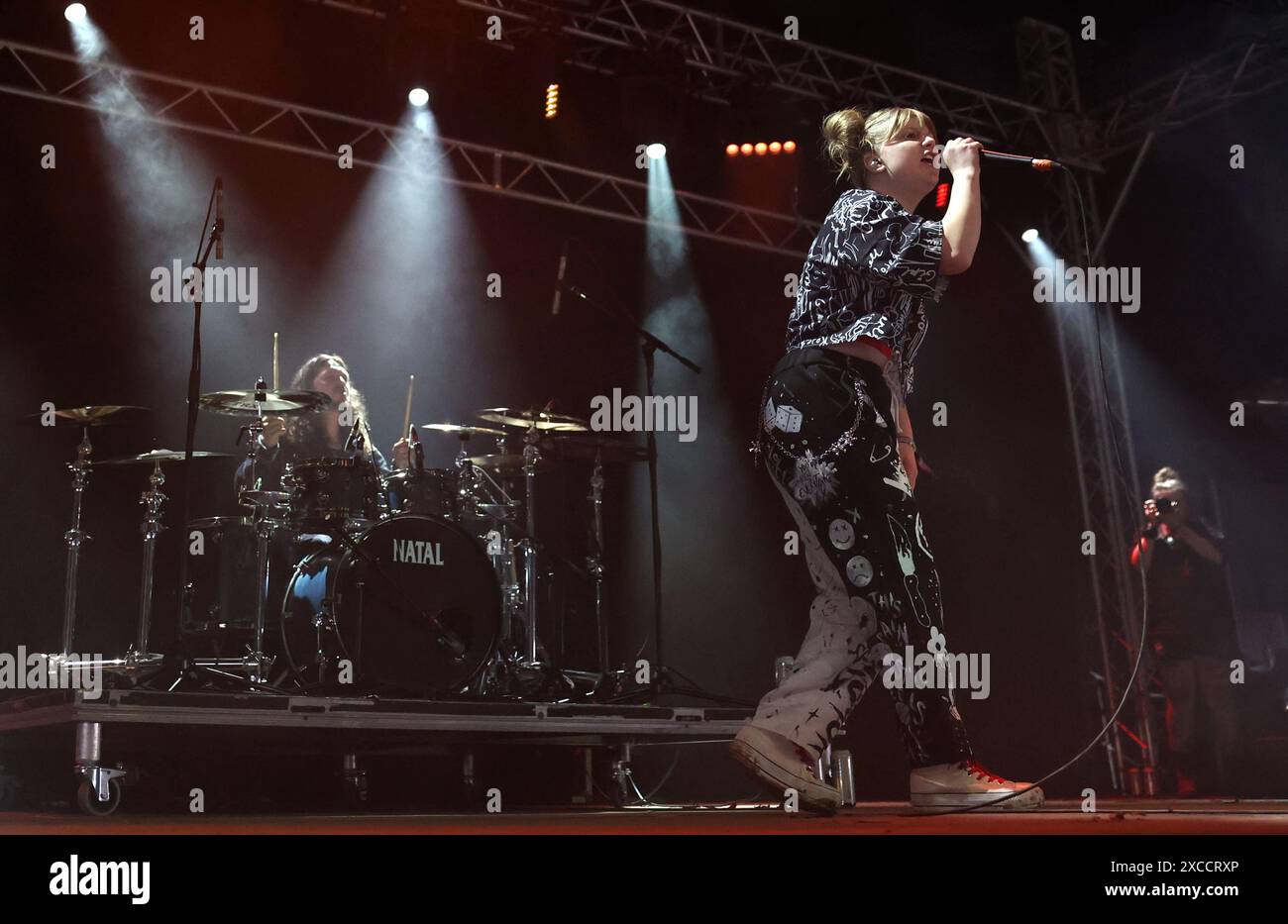 Leicestershire, Regno Unito. Sabato 16 giugno 2024. Harper si esibisce sul Dogtooth Stage al Download Festival 2024 a Donington Park. Crediti: Jon Harris/Alamy Live News Foto Stock