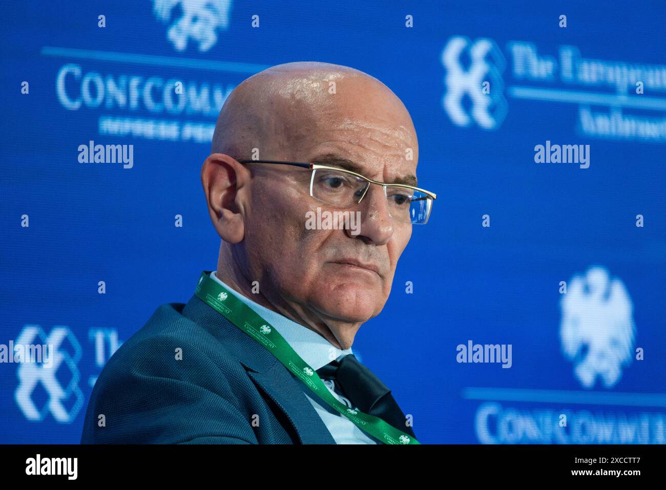 Roma, Italia. Nella foto Mariano bella (Direttore dell'Ufficio ricerche Confcommercio). SOLO PER USO EDITORIALE! NON PER USO COMMERCIALE! Foto Stock