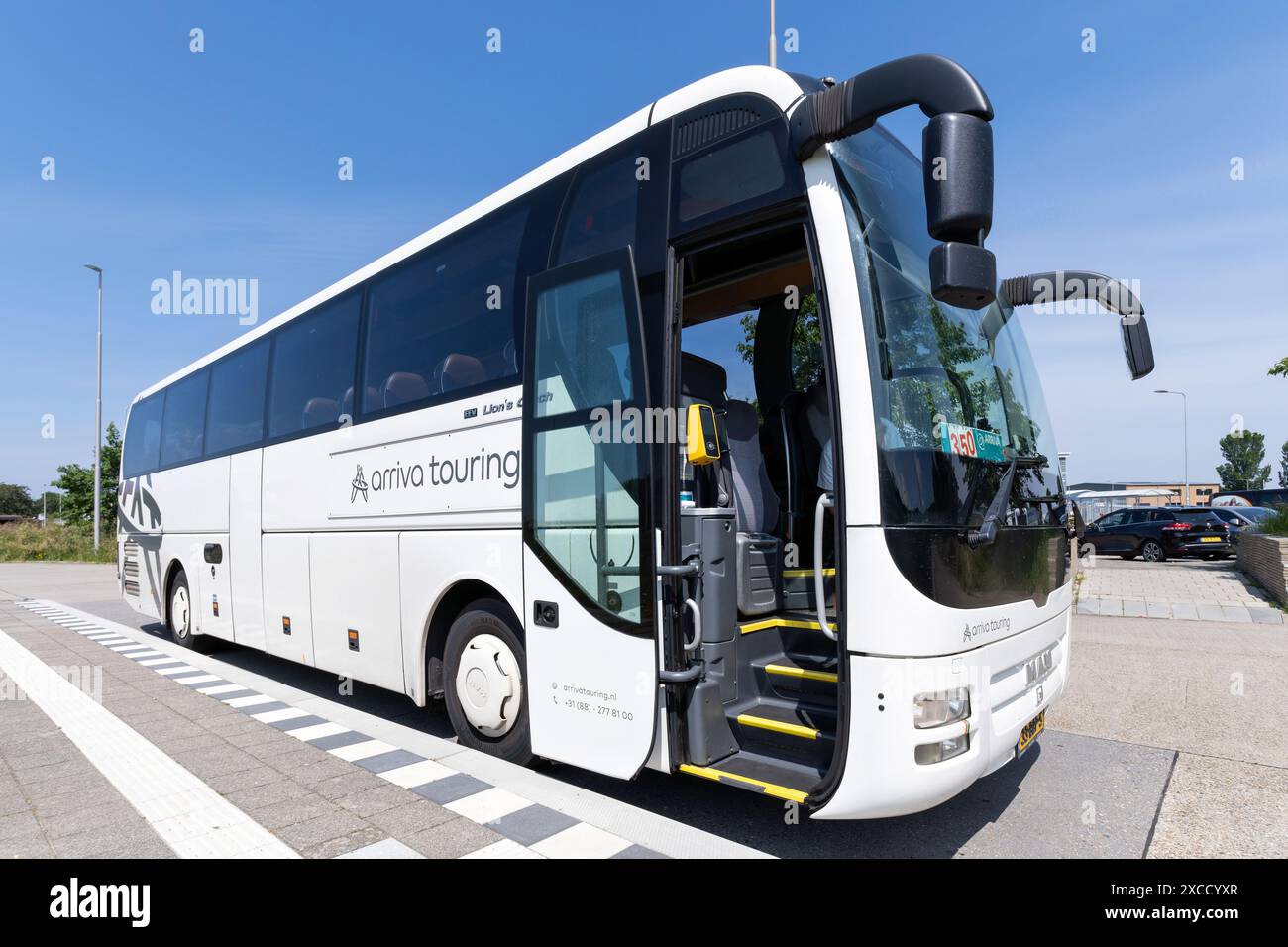 Arriva Touring MAN Lion’s Coach a Den Oever, Paesi Bassi Foto Stock