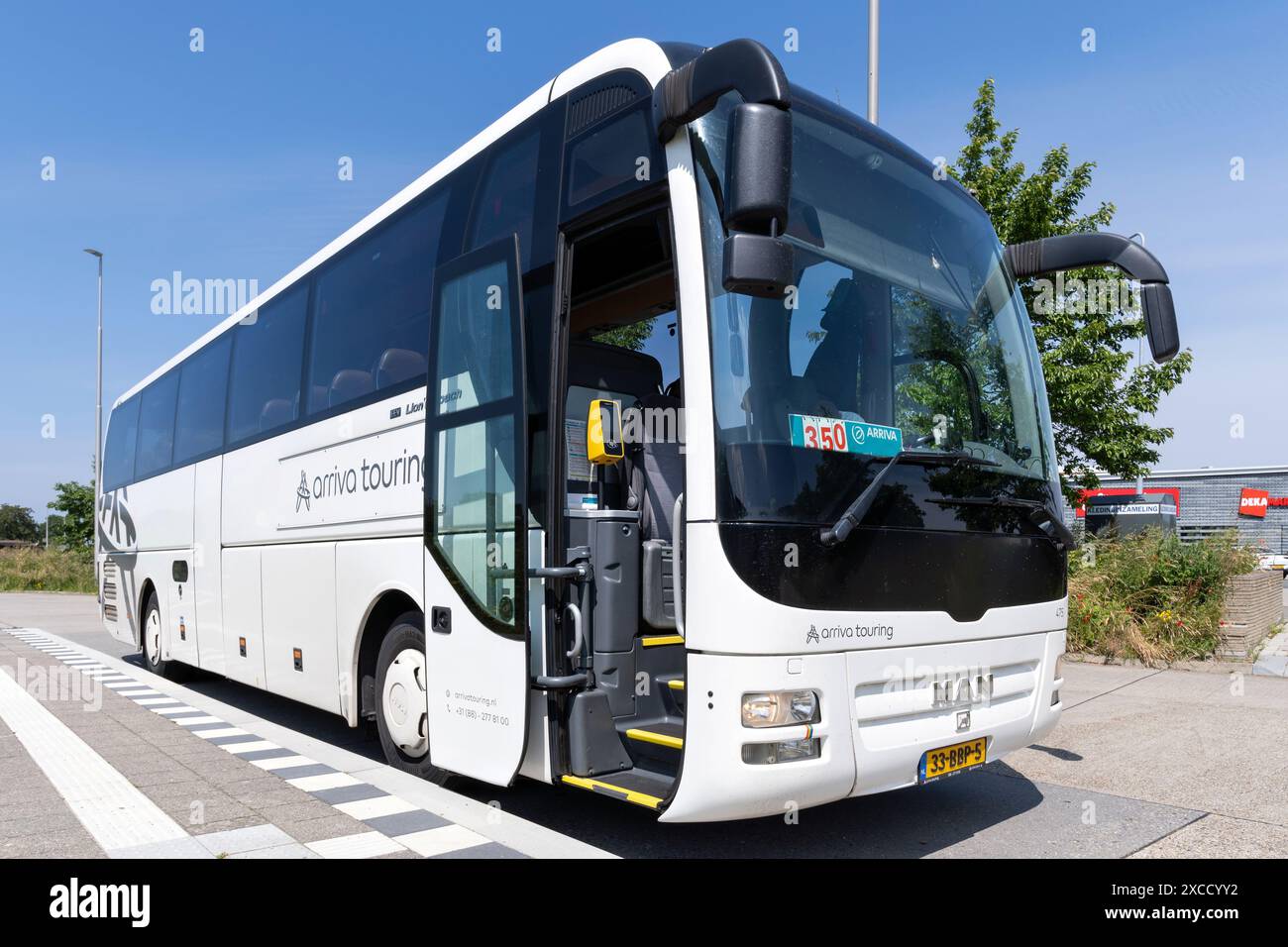 Arriva Touring MAN Lion’s Coach a Den Oever, Paesi Bassi Foto Stock