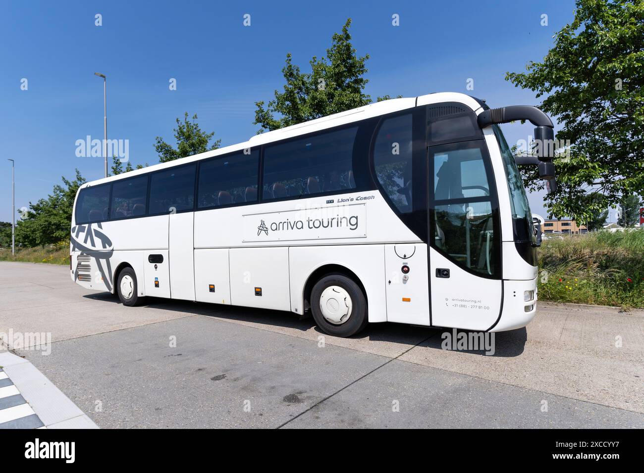 Arriva Touring MAN Lion’s Coach a Den Oever, Paesi Bassi Foto Stock