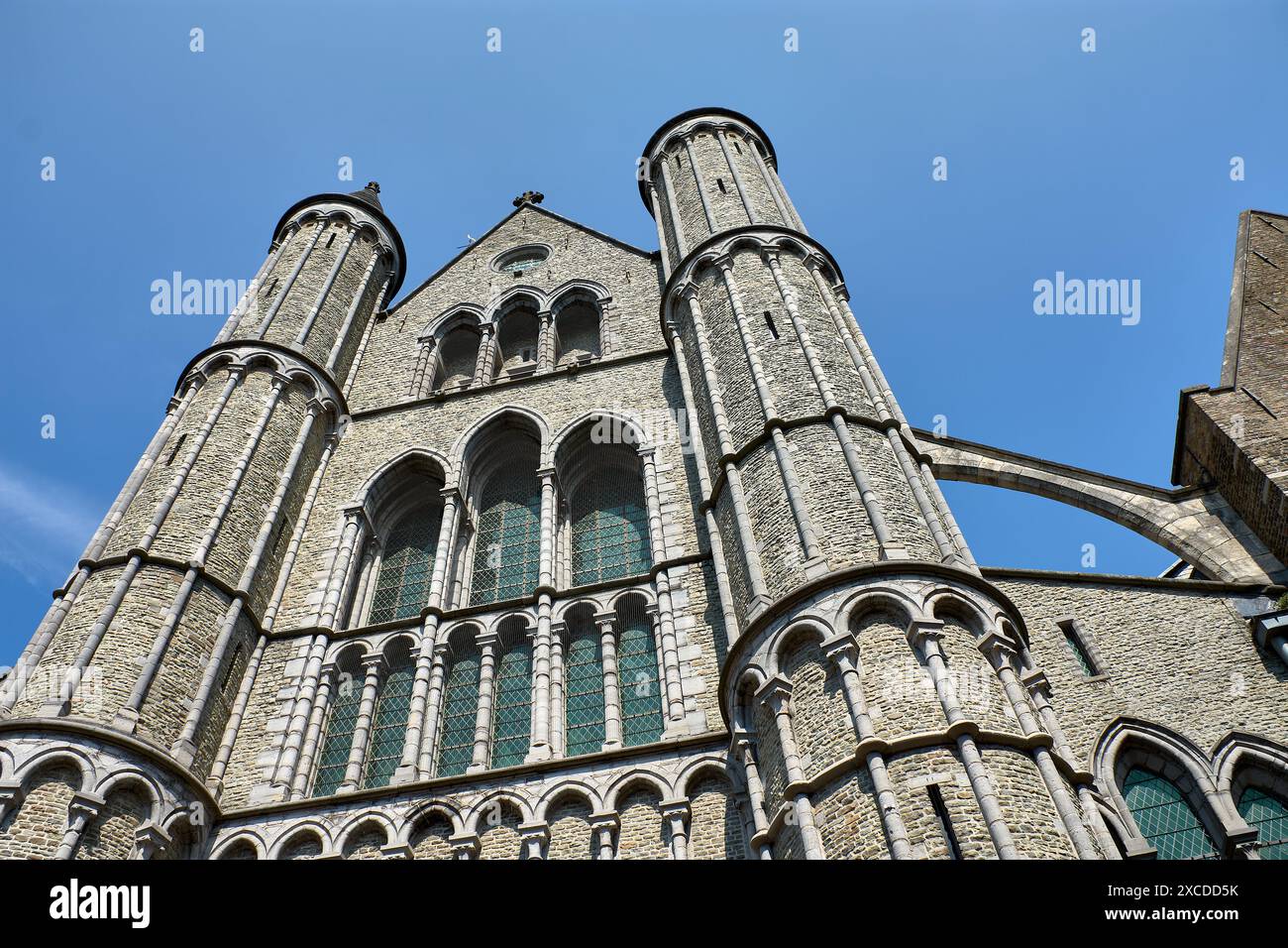 Bruges - Cattedrale di San Salvatore Sint-Salvatorskathedraal , la più antica chiesa parrocchiale di Bruges Foto Stock