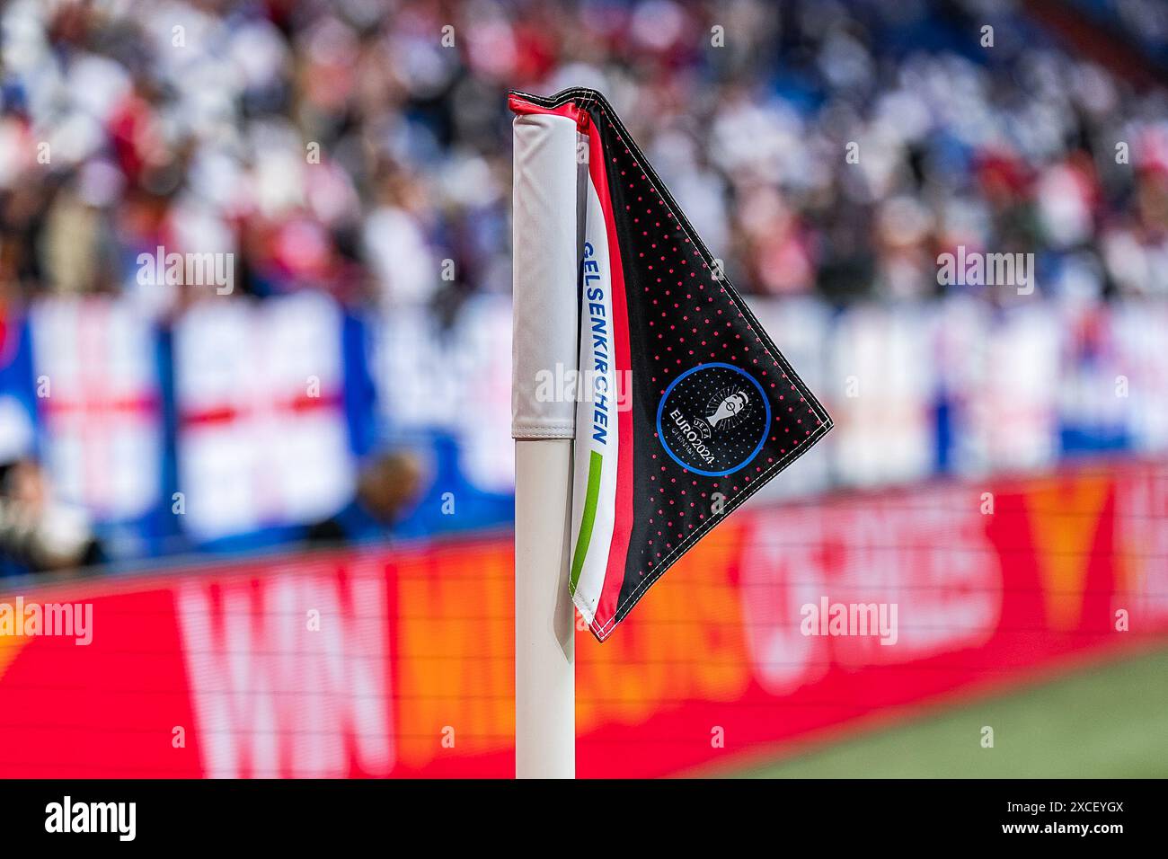 Gelsenkirchen Veltins Arena EM Stadion Serbien vs. England, Herren, Fussball, 1. Spieltag, EURO 2024, 16.06.2024, Europameisterschaft, gruppo C foto: Eibner-Pressefoto/Bahho Kara Foto Stock