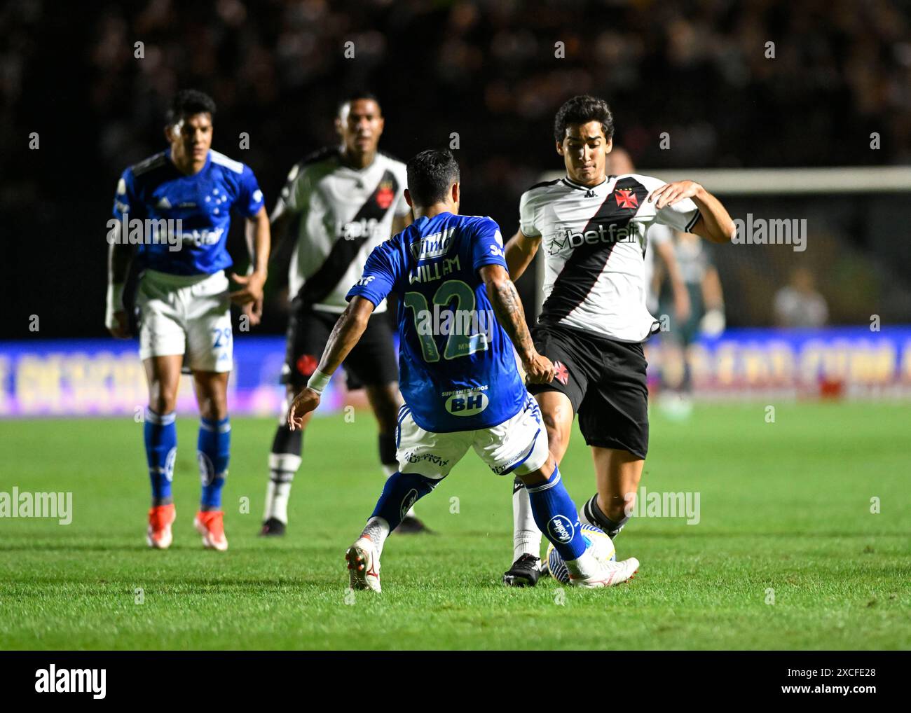 Rio de Janeiro-Brasile, 16 giugno 2024, Campionato brasiliano di calcio, Vasco da Gama e Cruzeiro allo stadio São Januário Foto Stock