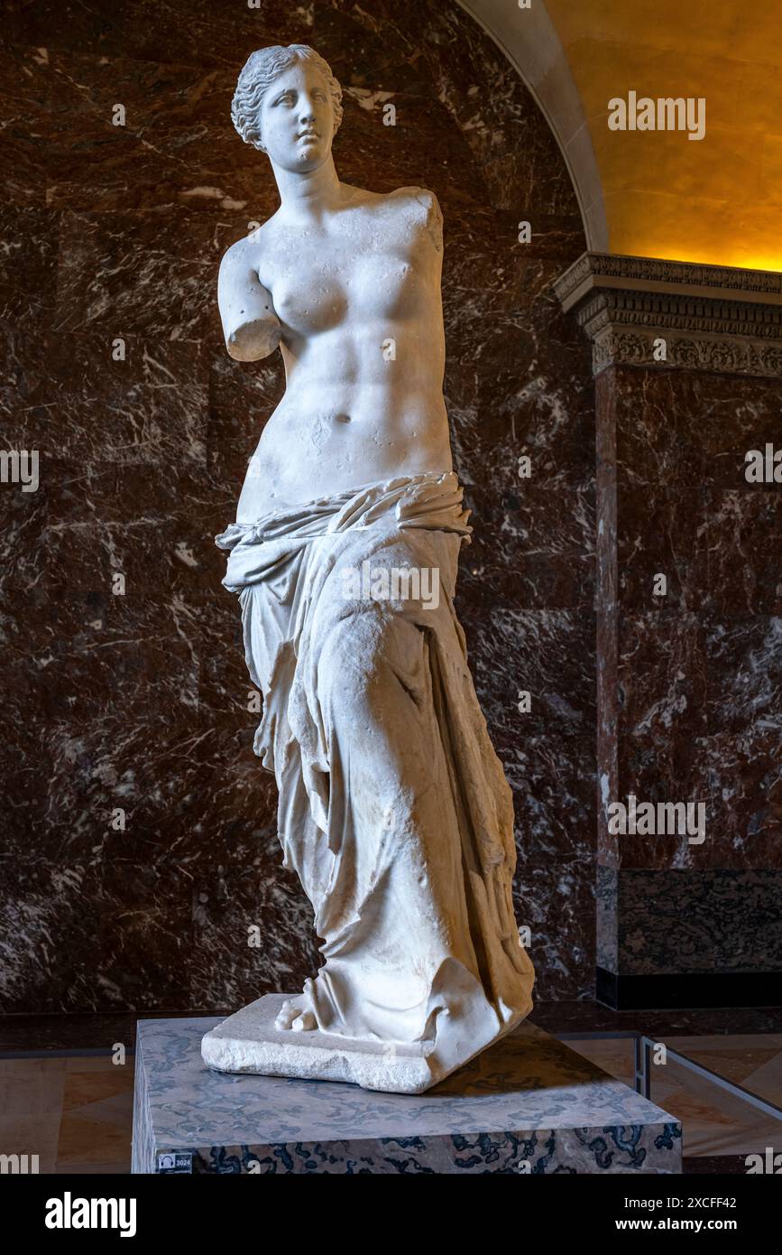 VENERE DI MILO (~120 A.C.) LA FERITOIA PARIGI FRANCIA Foto Stock