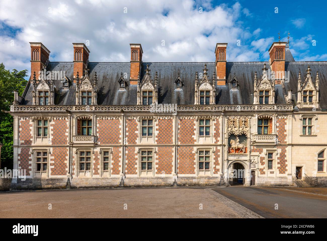 CHATEAU DE BLOIS (9° C, 13° C, 1498-1503 [LOUIS XII] E 1515-1524 [FRANCOIS I]) BLOIS FRANCIA Foto Stock