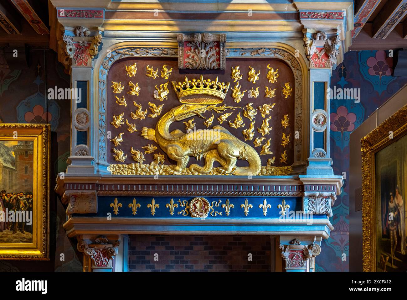 CHATEAU DE BLOIS (9° C, 13° C, 1498-1503 [LOUIS XII] E 1515-1524 [FRANCOIS I]) BLOIS FRANCIA Foto Stock