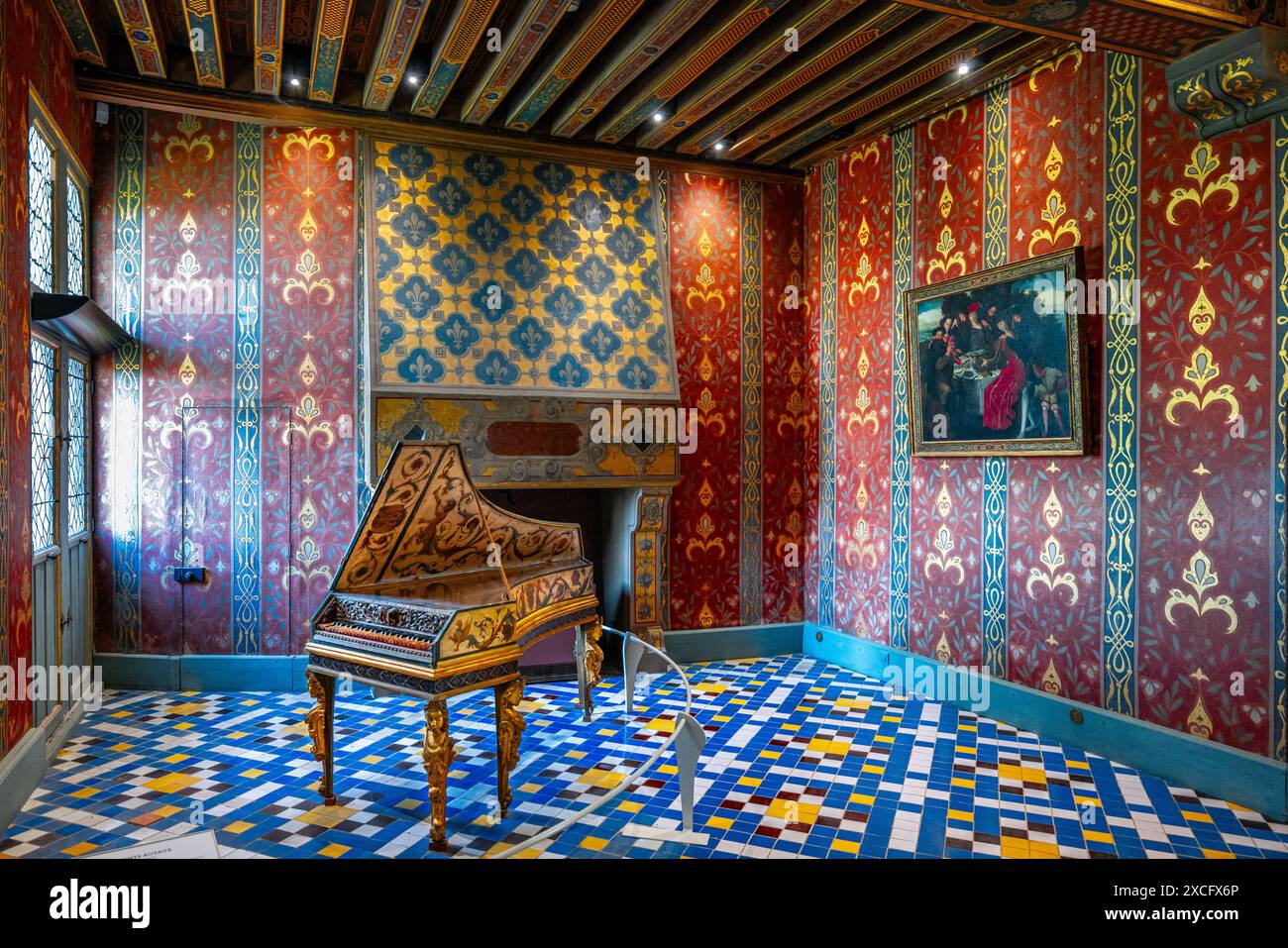 CHATEAU DE BLOIS (9° C, 13° C, 1498-1503 [LOUIS XII] E 1515-1524 [FRANCOIS I]) BLOIS FRANCIA Foto Stock