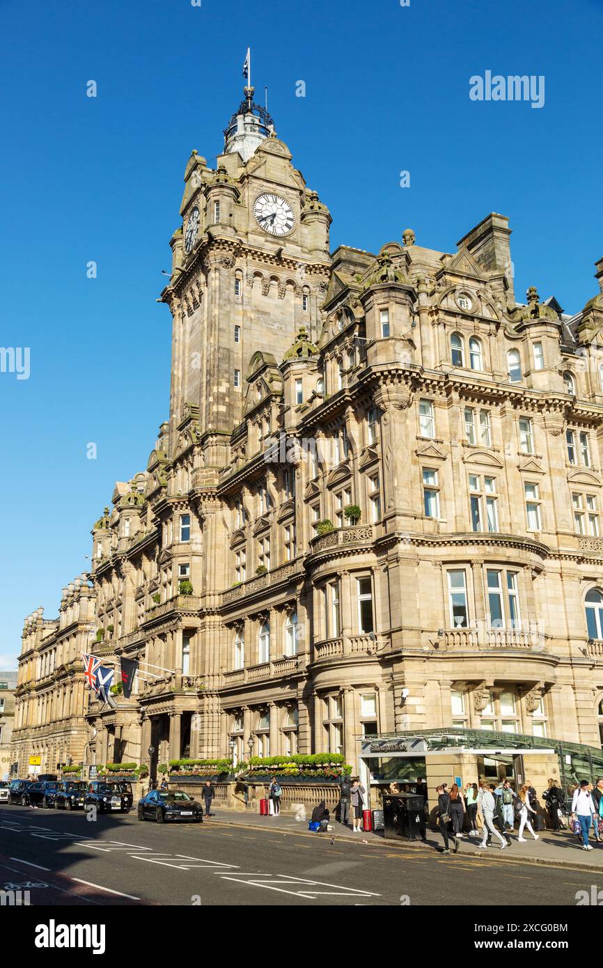 Balmoral Hotel in Princes Street, Edimburgo Foto Stock