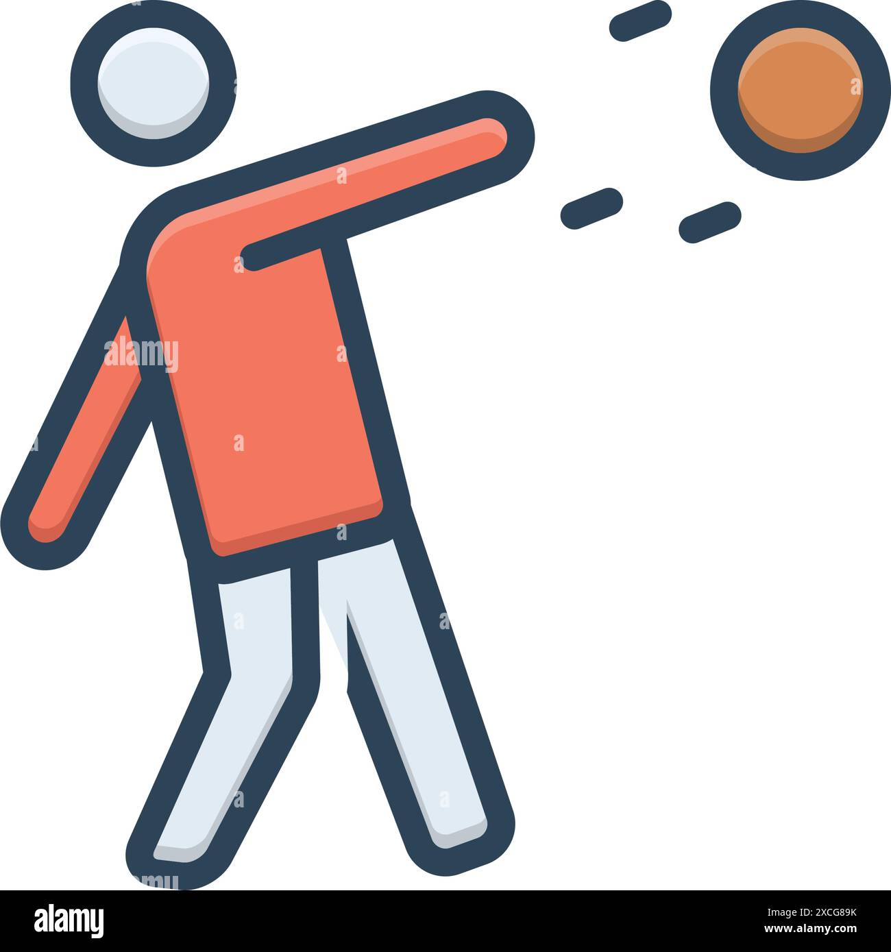 Icona per lanciare, giocatore Illustrazione Vettoriale