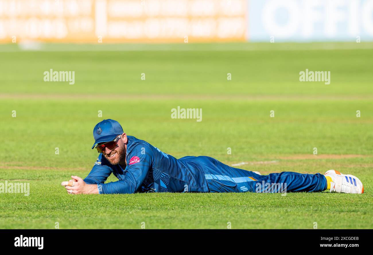 David Lloyd del Derbyshire durante un Vitality Blast T20 match contro i Birmingham Bears Foto Stock