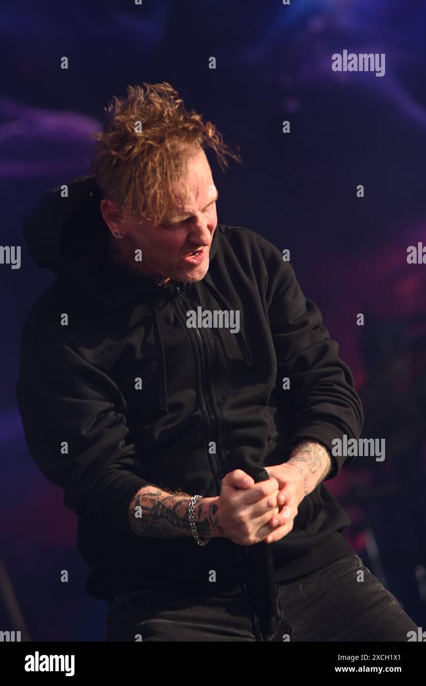 Donington, Regno Unito. 16 giugno 2024. Corey Taylor possiede il palco Opus al Download Festival. Crediti: Cristina Massei/Alamy notizie in diretta. Foto Stock