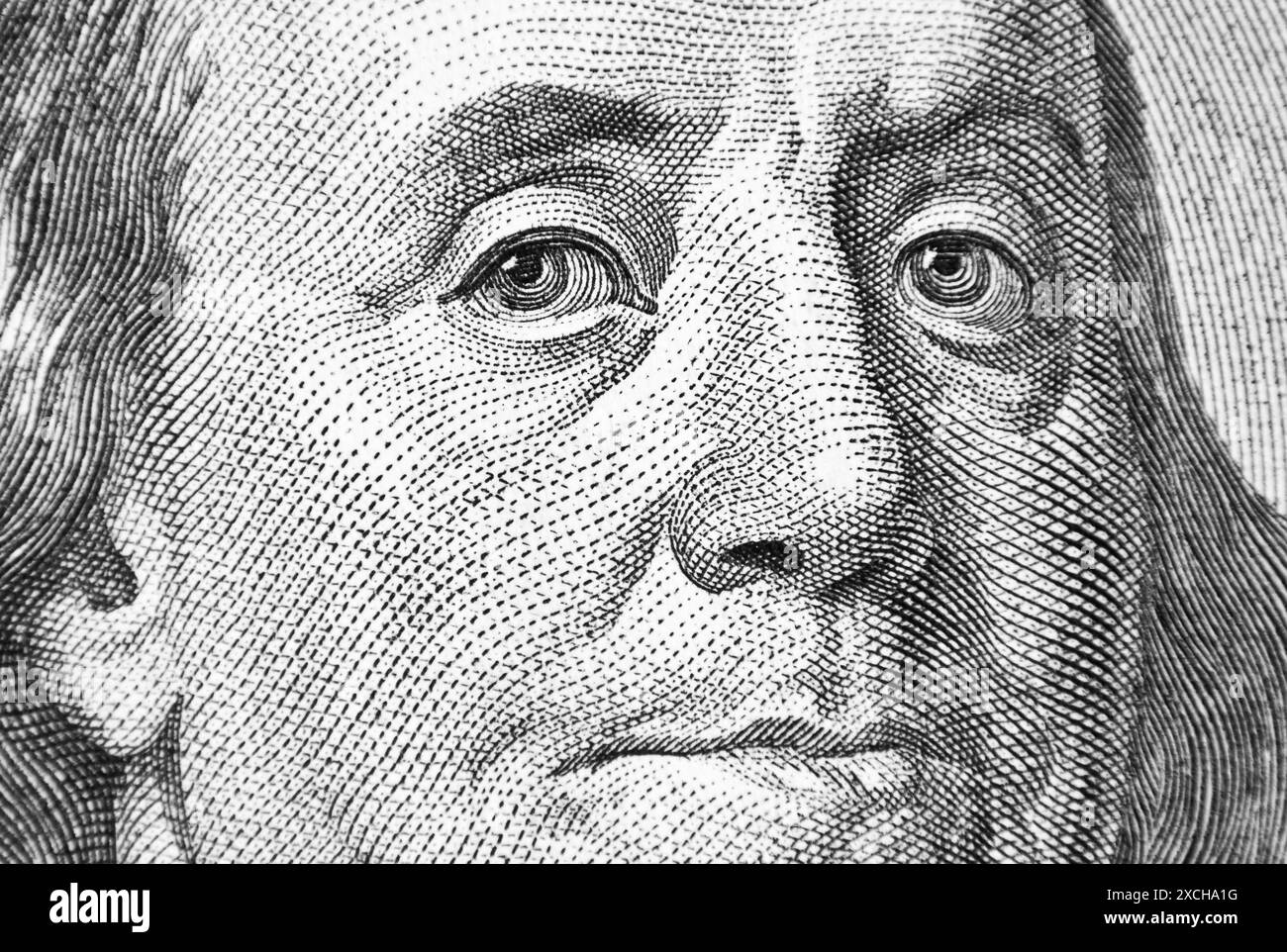 soldi dollari americani chiudono, cento Foto Stock