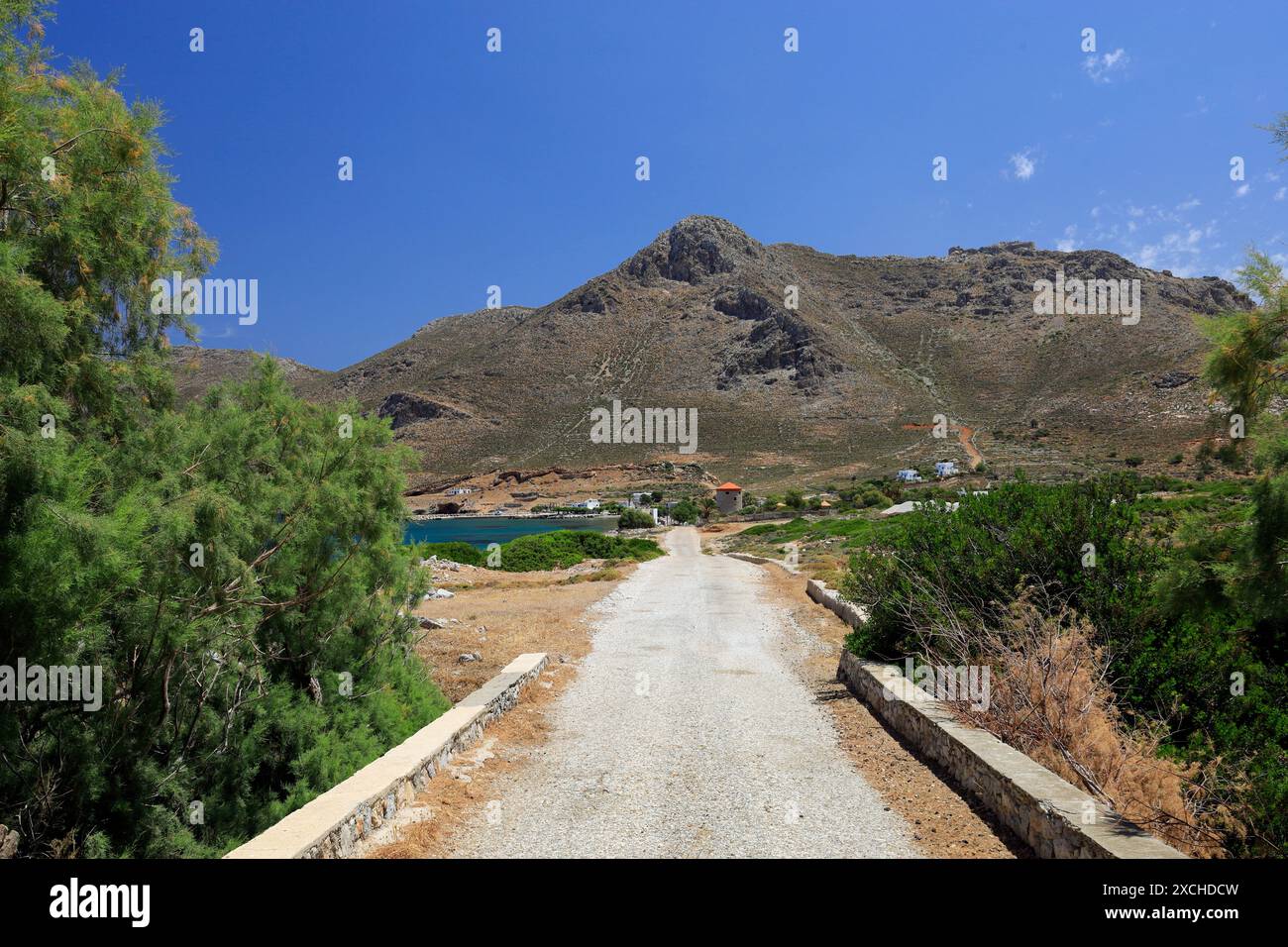 Aghios Antonios, Tilos, Isole Dodecanesi, Egeo meridionale, Grecia. Foto Stock