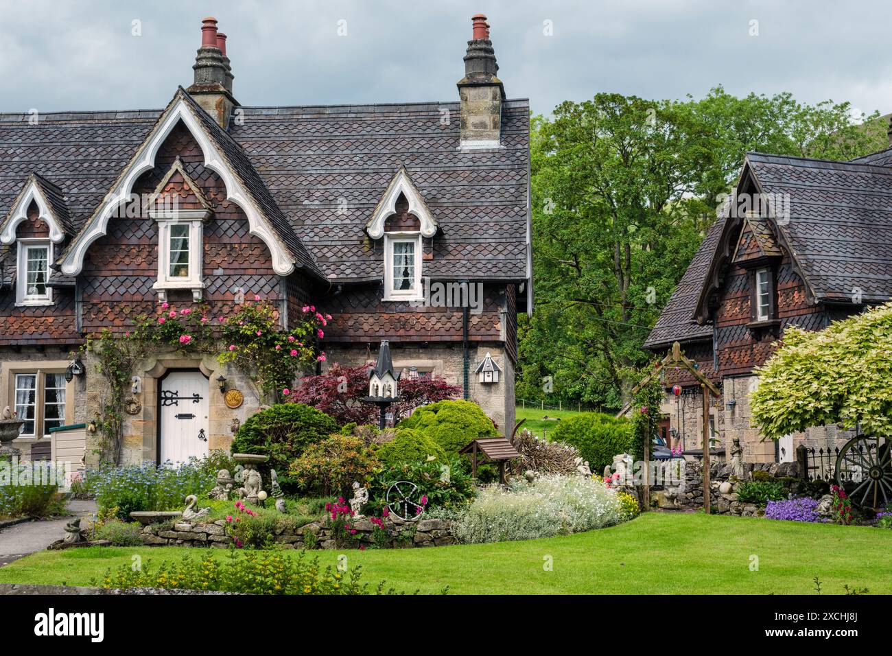 Ilam, Peak District National Park, Staffordshire Foto Stock