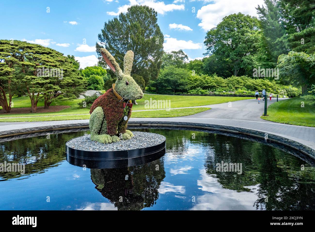 Il New York Botanical Garden, situato nel Bronx, è un museo vivente, un'istituzione educativa e un'attrazione culturale iconica, Stati Uniti 2024 Foto Stock