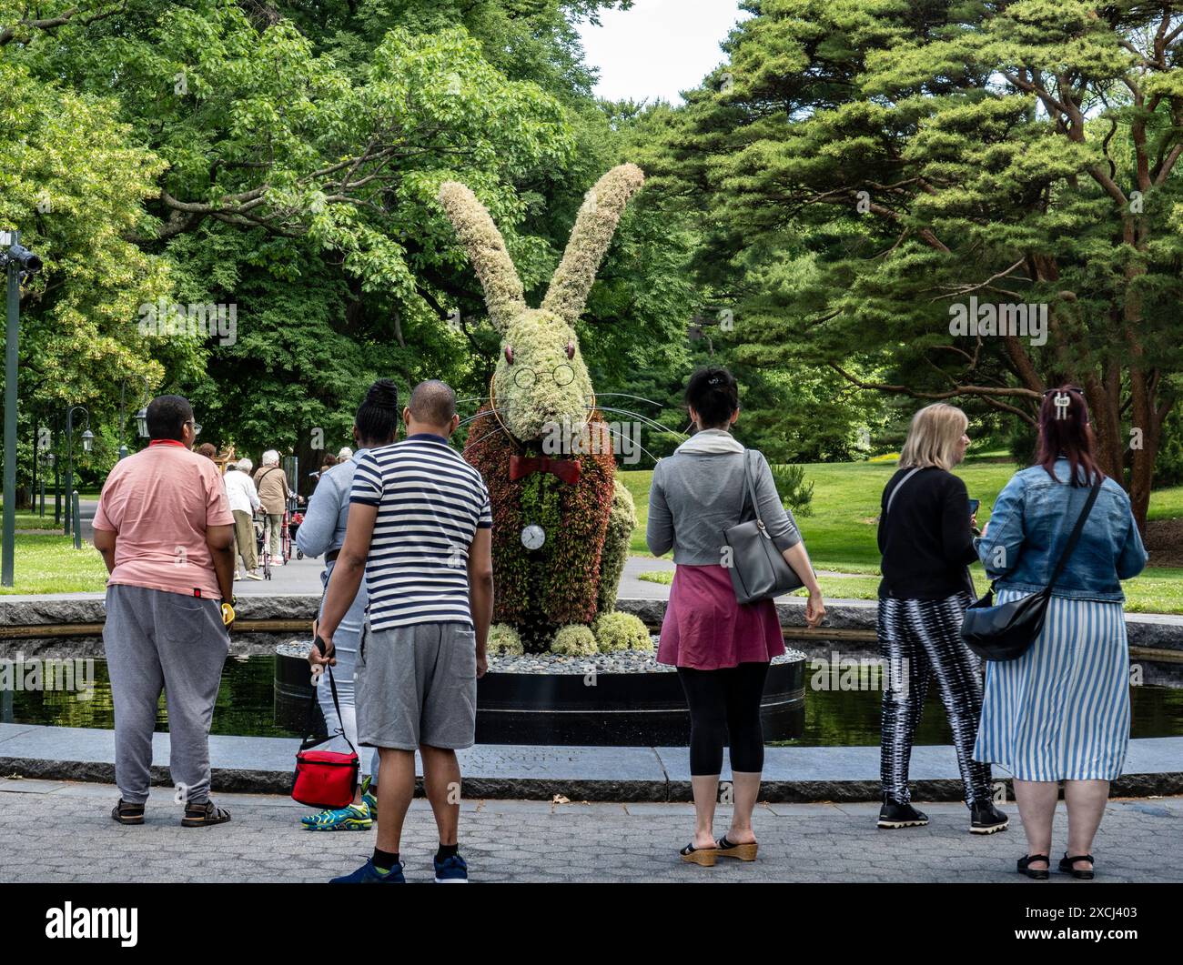 Il New York Botanical Garden, situato nel Bronx, è un museo vivente, un'istituzione educativa e un'attrazione culturale iconica, Stati Uniti 2024 Foto Stock