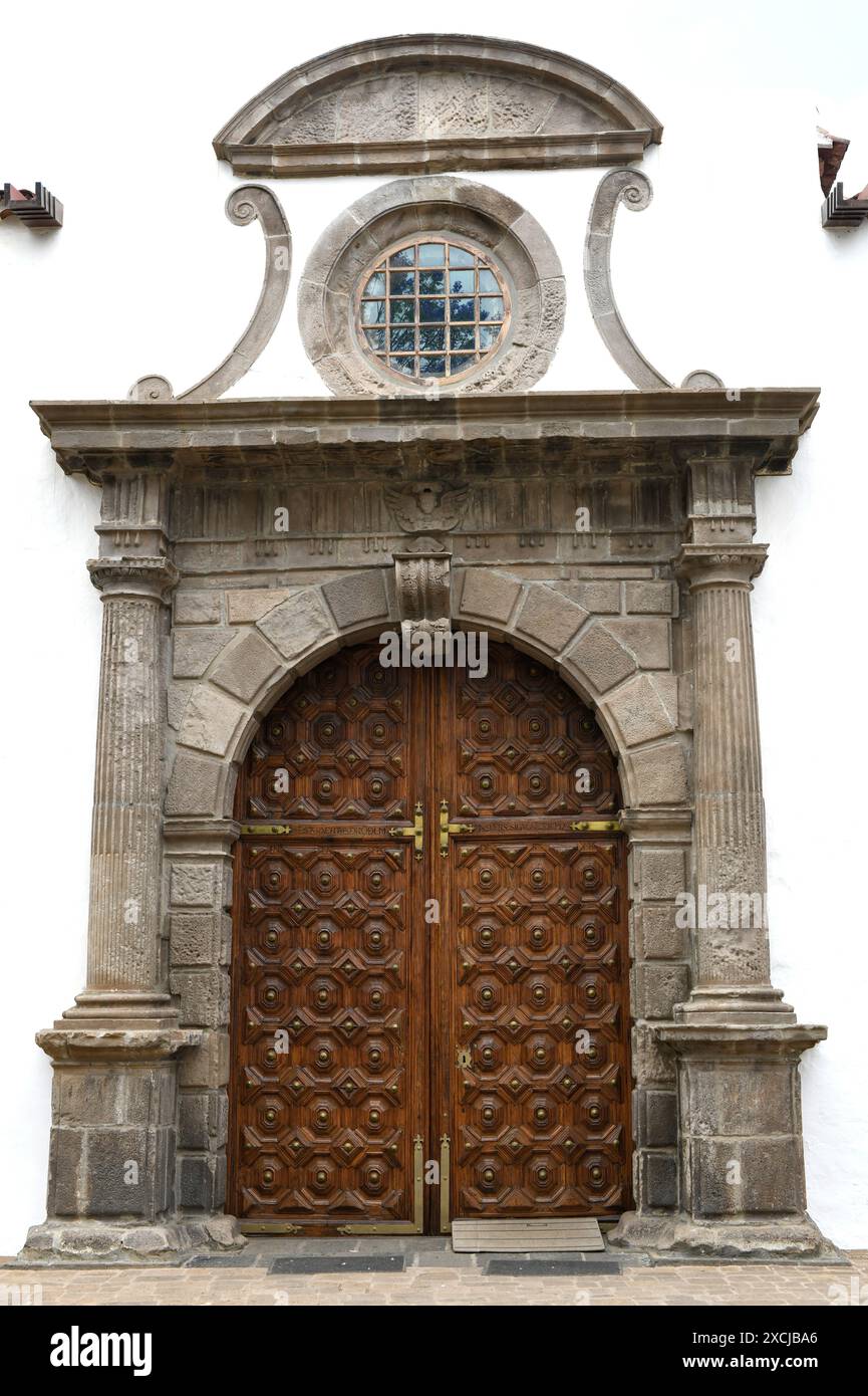 Icod de los Vinos, chiesa di San Marcos. Tenerife, provincia di Santa Cruz de Tenerife, Isole Canarie, Spagna. Foto Stock
