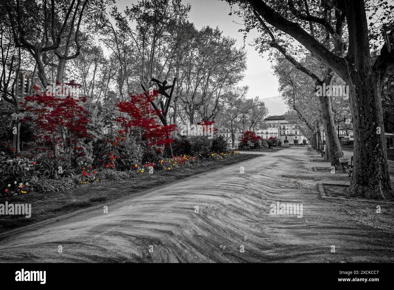 Promenade du Peyrou, Montpellier, Occitania, Francia Foto Stock