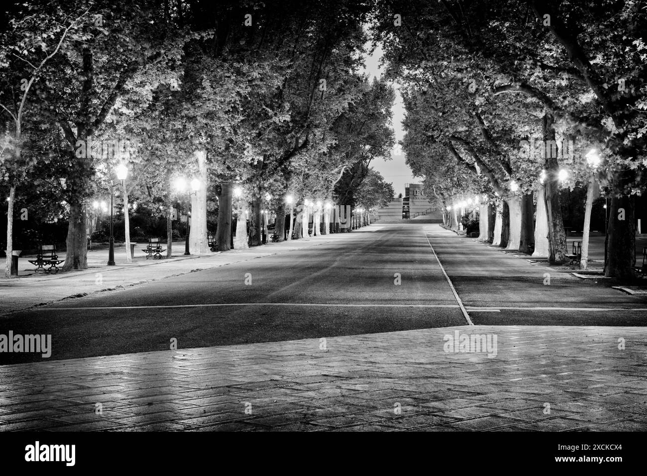 Promenade du Peyrou, Montpellier, Occitania, Francia Foto Stock