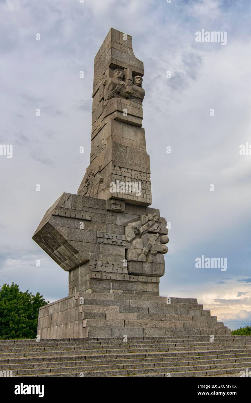 Memoriale di Westerplatte a Danzica, Polonia Foto Stock