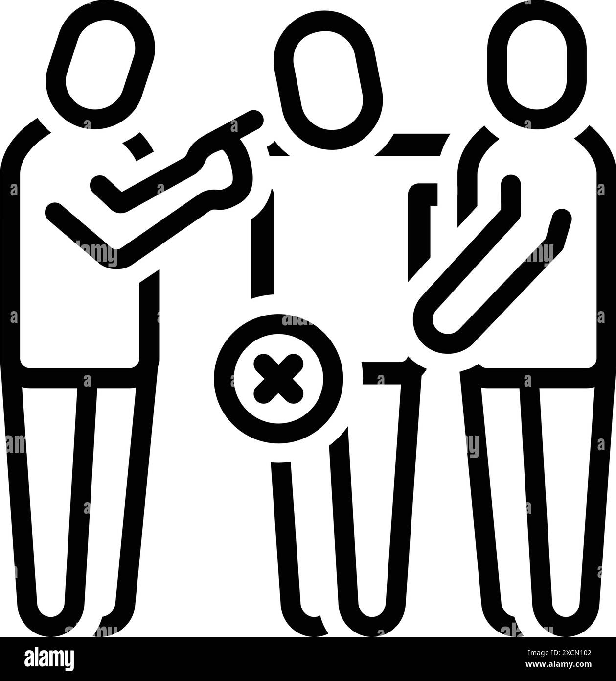 Icona per non interrompere, intrusione Illustrazione Vettoriale