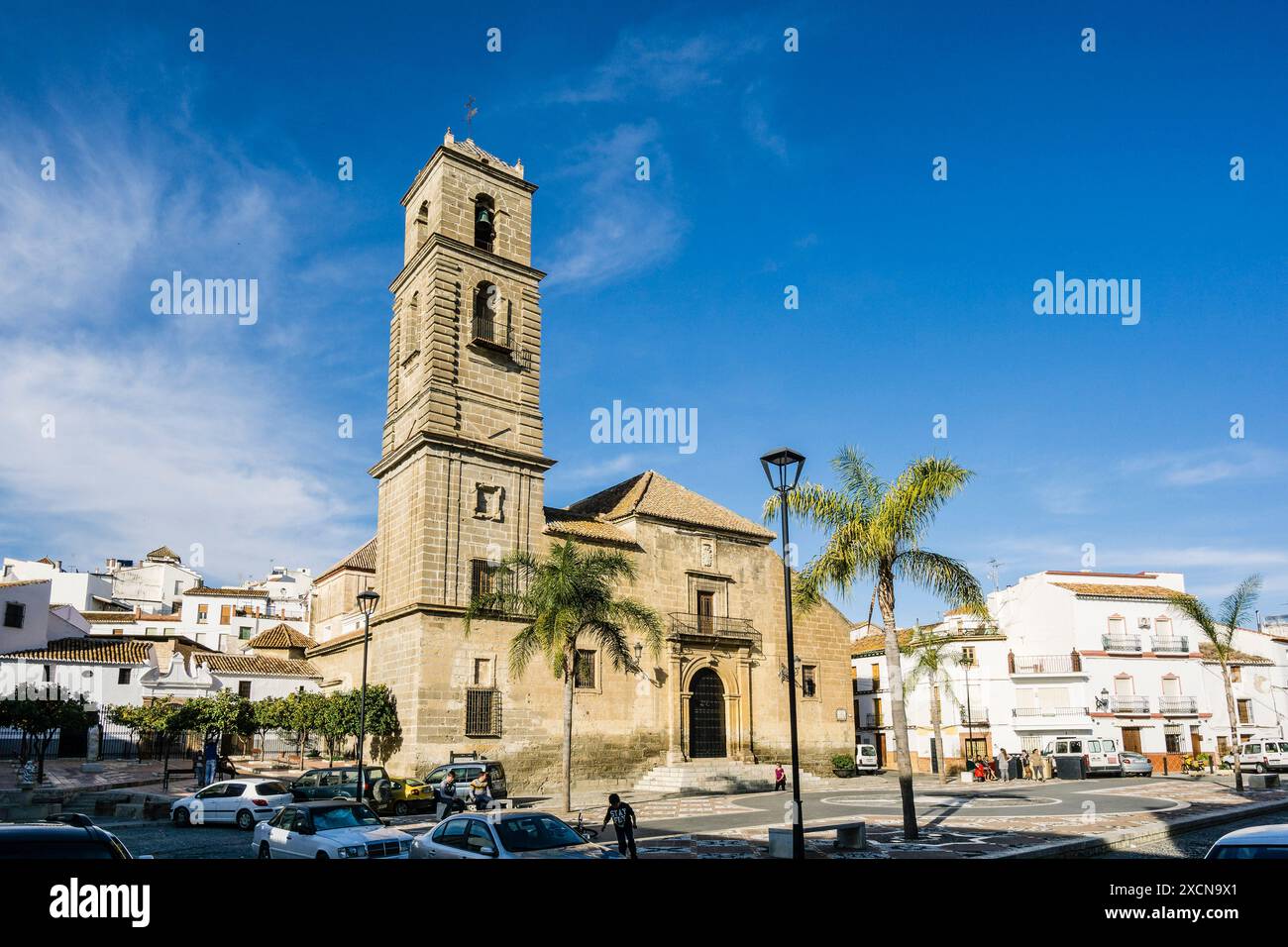 Chiesa Parrocchiale di Nuestra Señora de la Despedía, Plaza Baja de la Álora, Encarnación , Malaga, Andalusia, Spagna Foto Stock