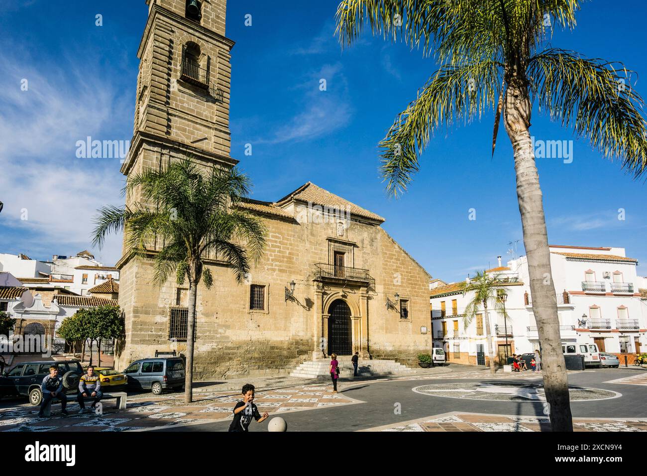 Chiesa Parrocchiale di Nuestra Señora de la Despedía, Plaza Baja de la Álora, Encarnación , Malaga, Andalusia, Spagna Foto Stock