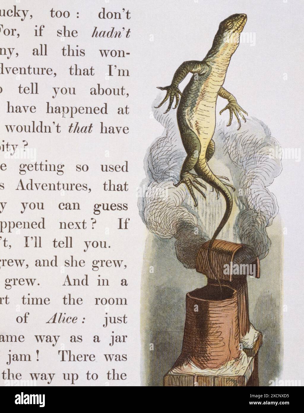 Illustrazione di Tenniel, dal 1890 edizione di "Alice nel paese delle meraviglie" da Lewis Carroll. Foto Stock