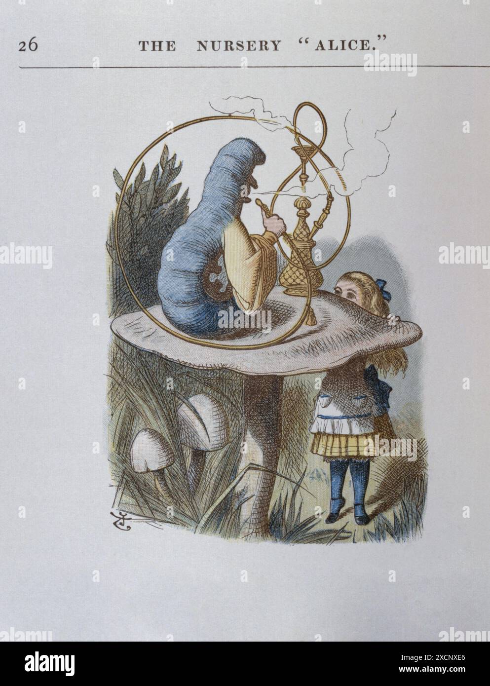 Illustrazione di Tenniel, dal 1890 edizione di "Alice nel paese delle meraviglie" da Lewis Carroll. Foto Stock