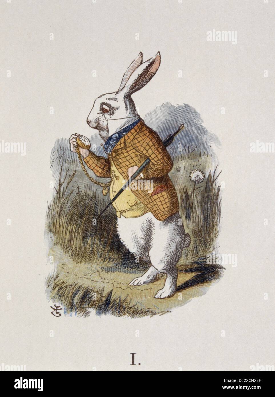 Illustrazione di Tenniel, dal 1890 edizione di "Alice nel paese delle meraviglie" da Lewis Carroll. Foto Stock