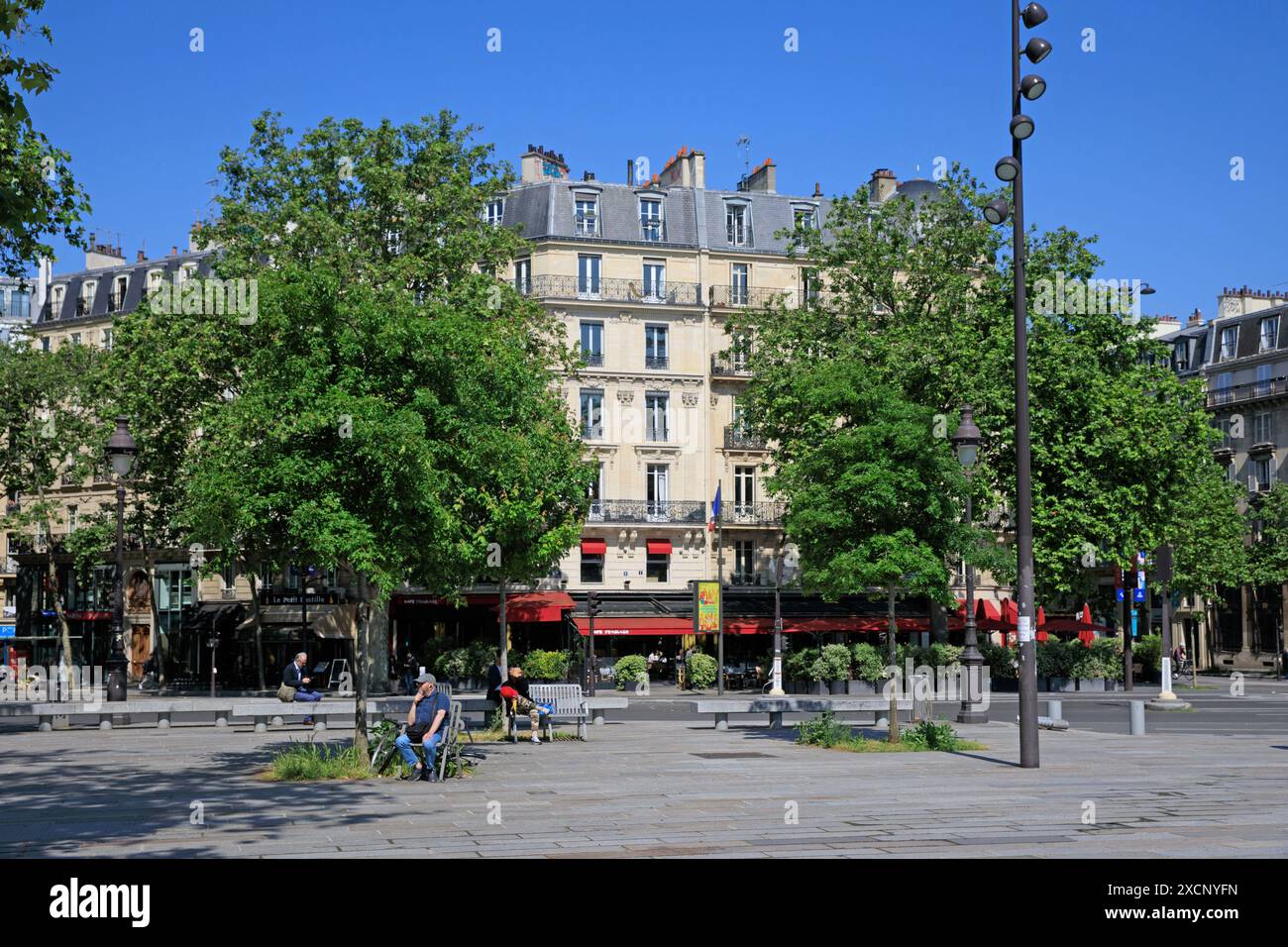 Francia, regione Ile de France, 4° arrondissement di Parigi, Place de la Bastille, Foto Stock