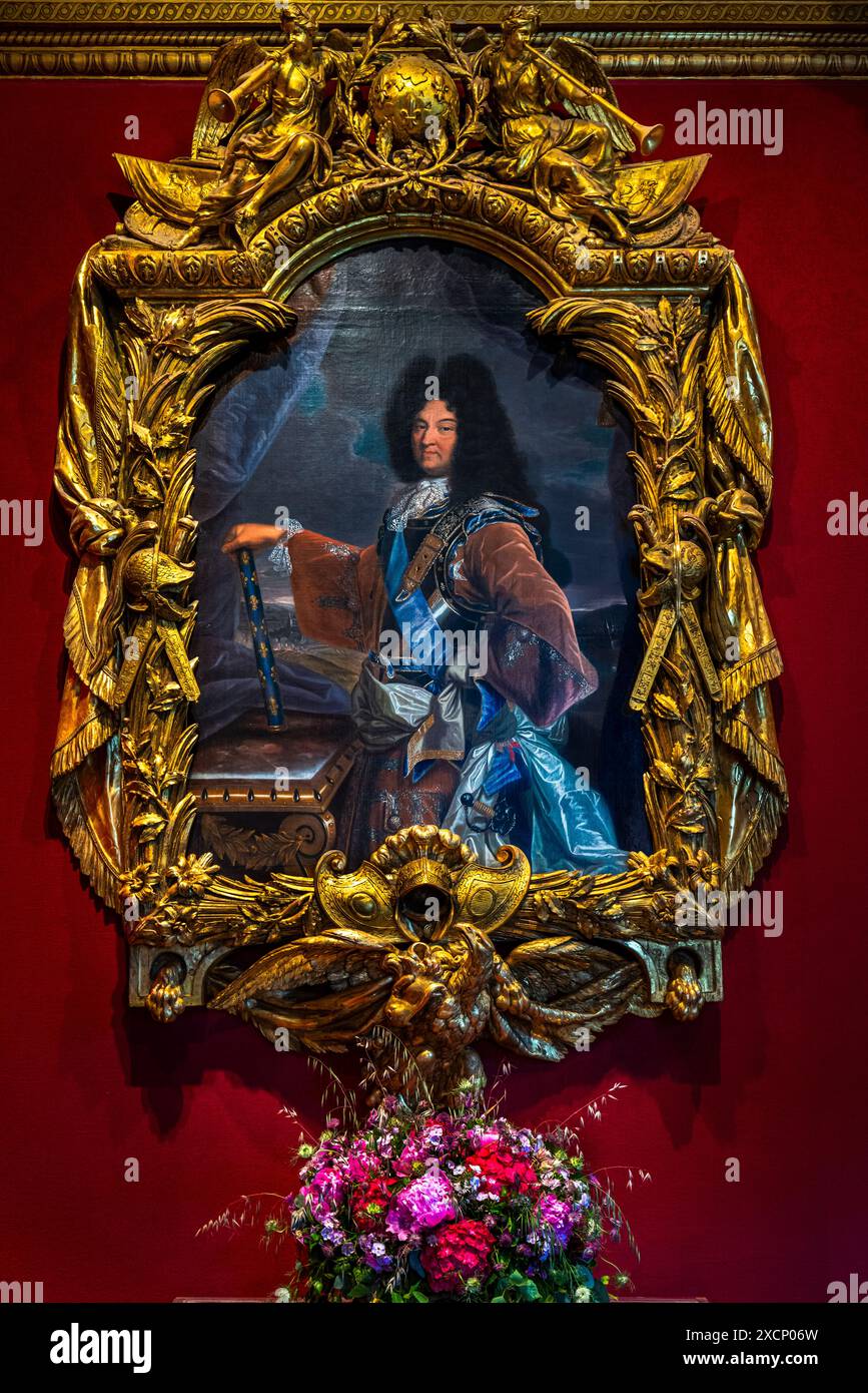 HYACINTHE RIGAUD (1659-1743) LUIGI XIV (1638-1715) [1700] CHATEAU DE CHENONCEAU (1513-1521) CHENONCEAUX FRANCIA Foto Stock