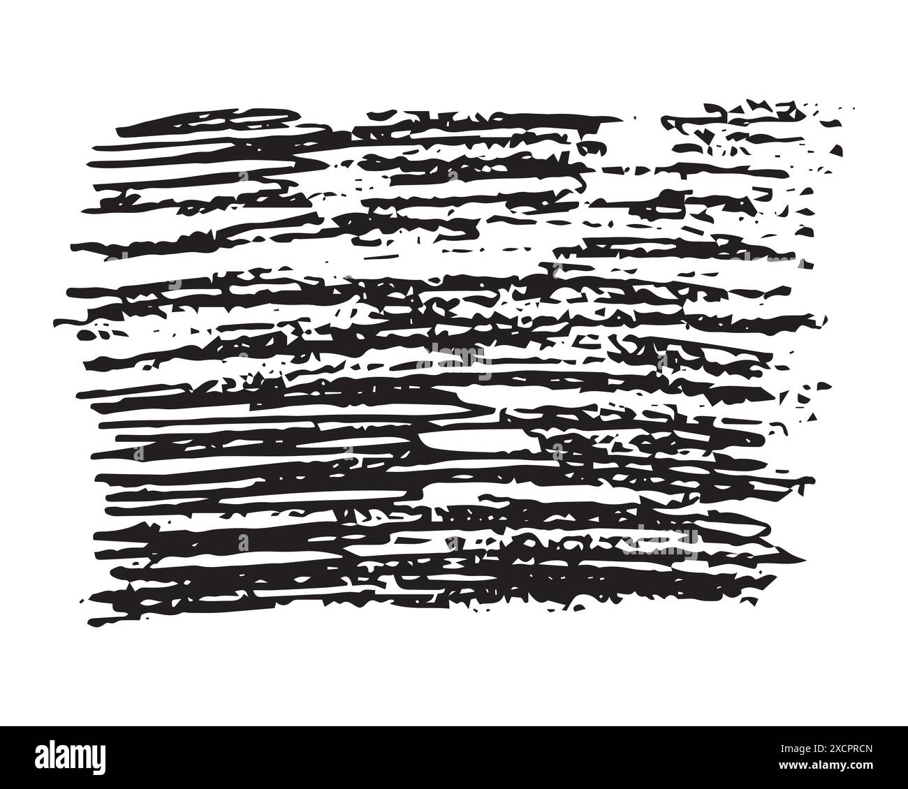 Rettangolo striscio di schizzo. Matita disegnata a mano. Illustrazione vettoriale. Illustrazione Vettoriale